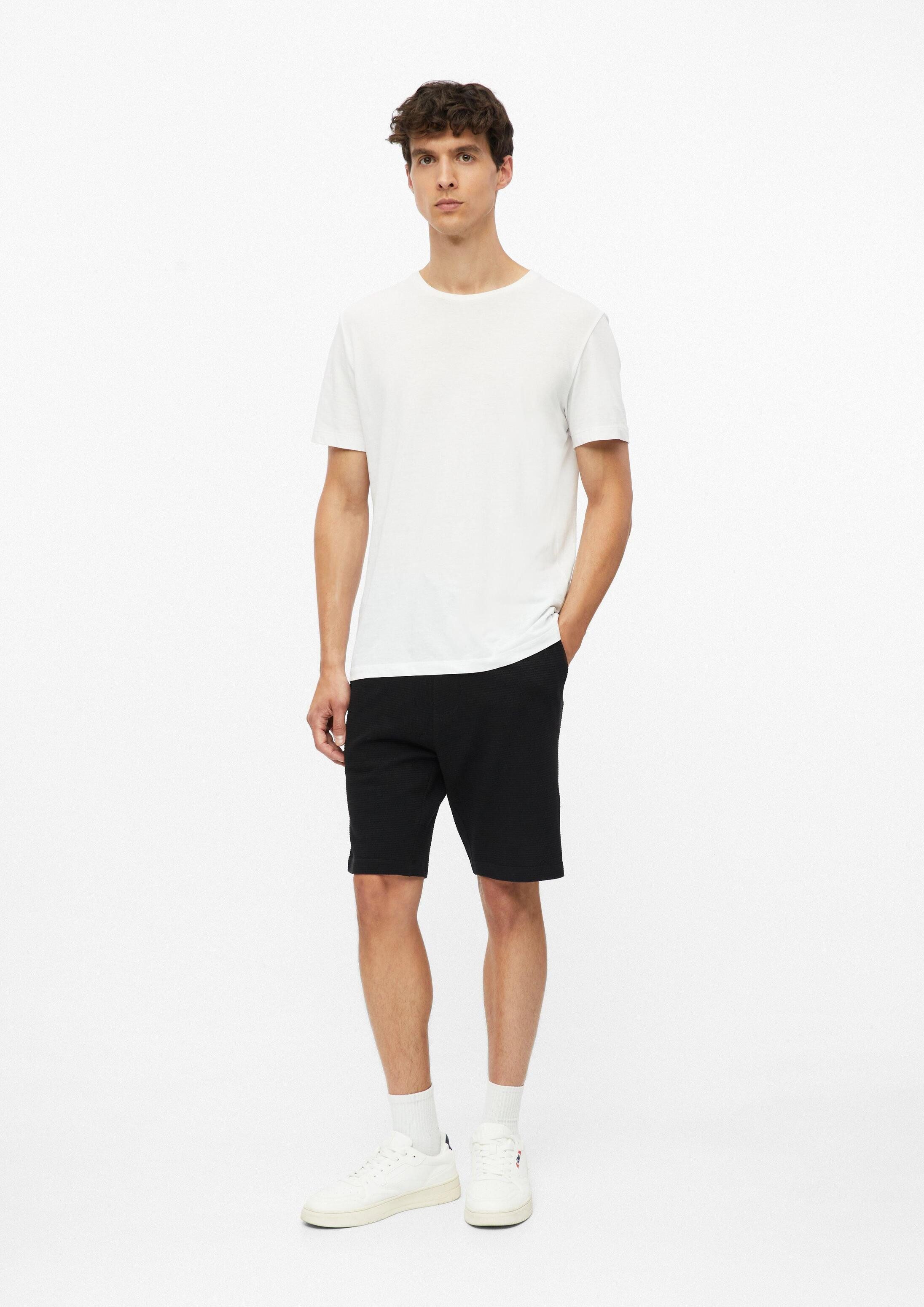 s.Oliver Shorts Bermuda DETROIT Gerippte Jersey-Shorts mit Eingrifftaschen