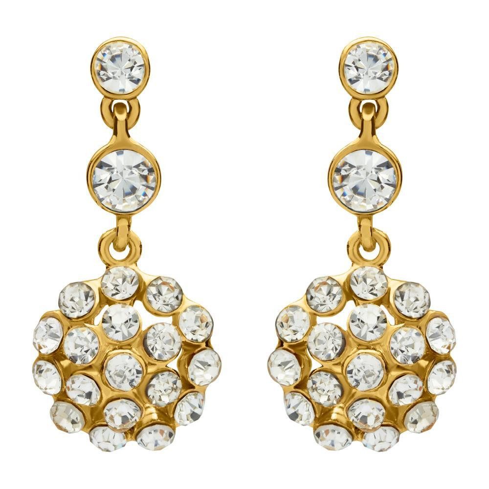 Unique Paar Ohrstecker Gewölbte Ohrstecker goldfarben Modeschmuck MOE0019 günstig online kaufen