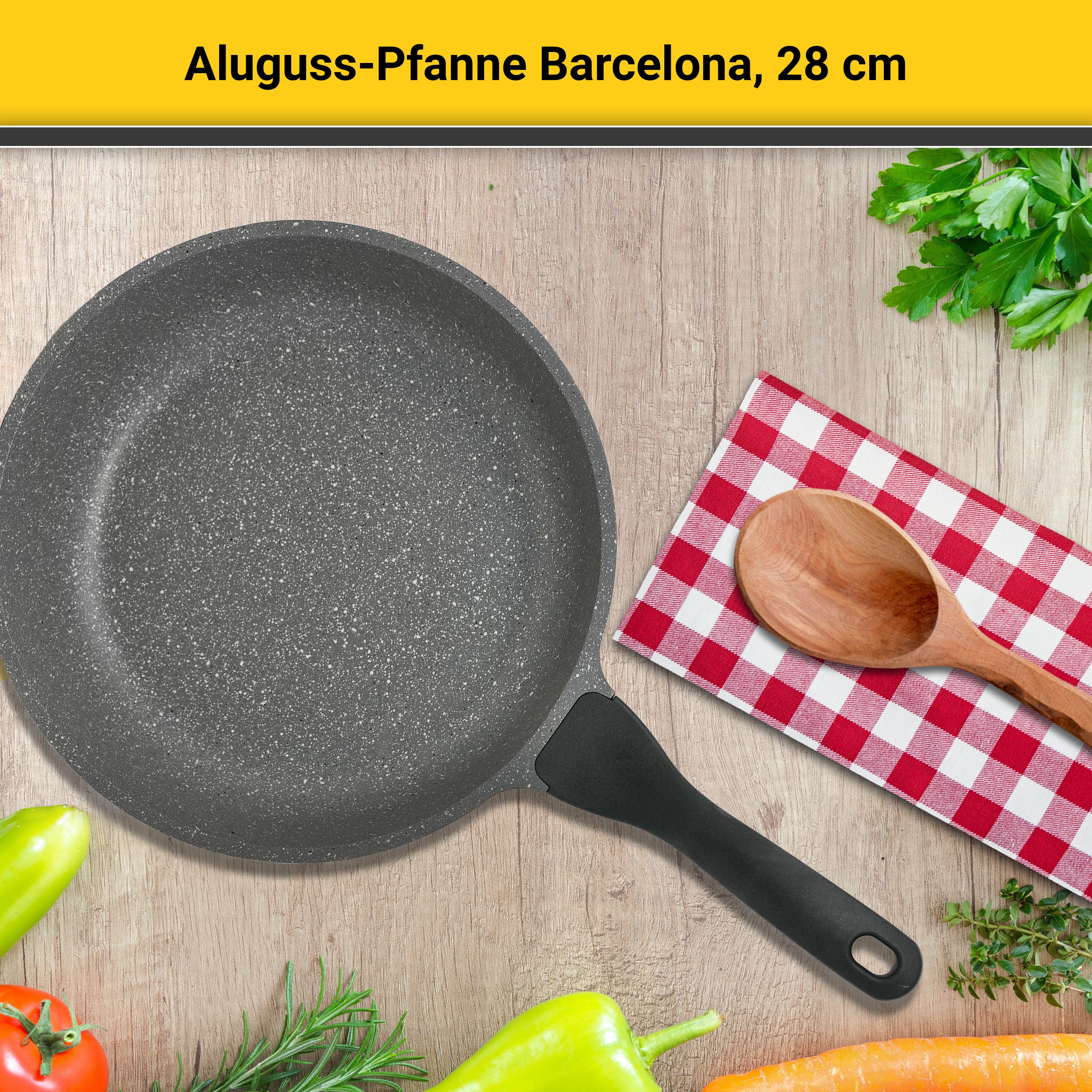 Krüger Bratpfanne Aluguss Pfanne Bacelona, Aluminiumguss (1-tlg), für Induktions-Kochfelder geeignet – Bild 3 von 5