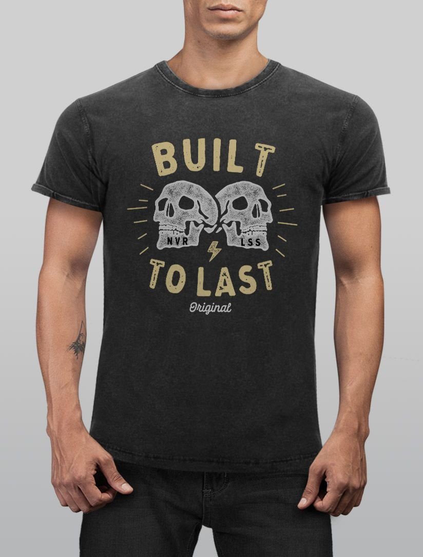Neverless Print-Shirt Neverless® Herren T-Shirt Vintage günstig online kaufen