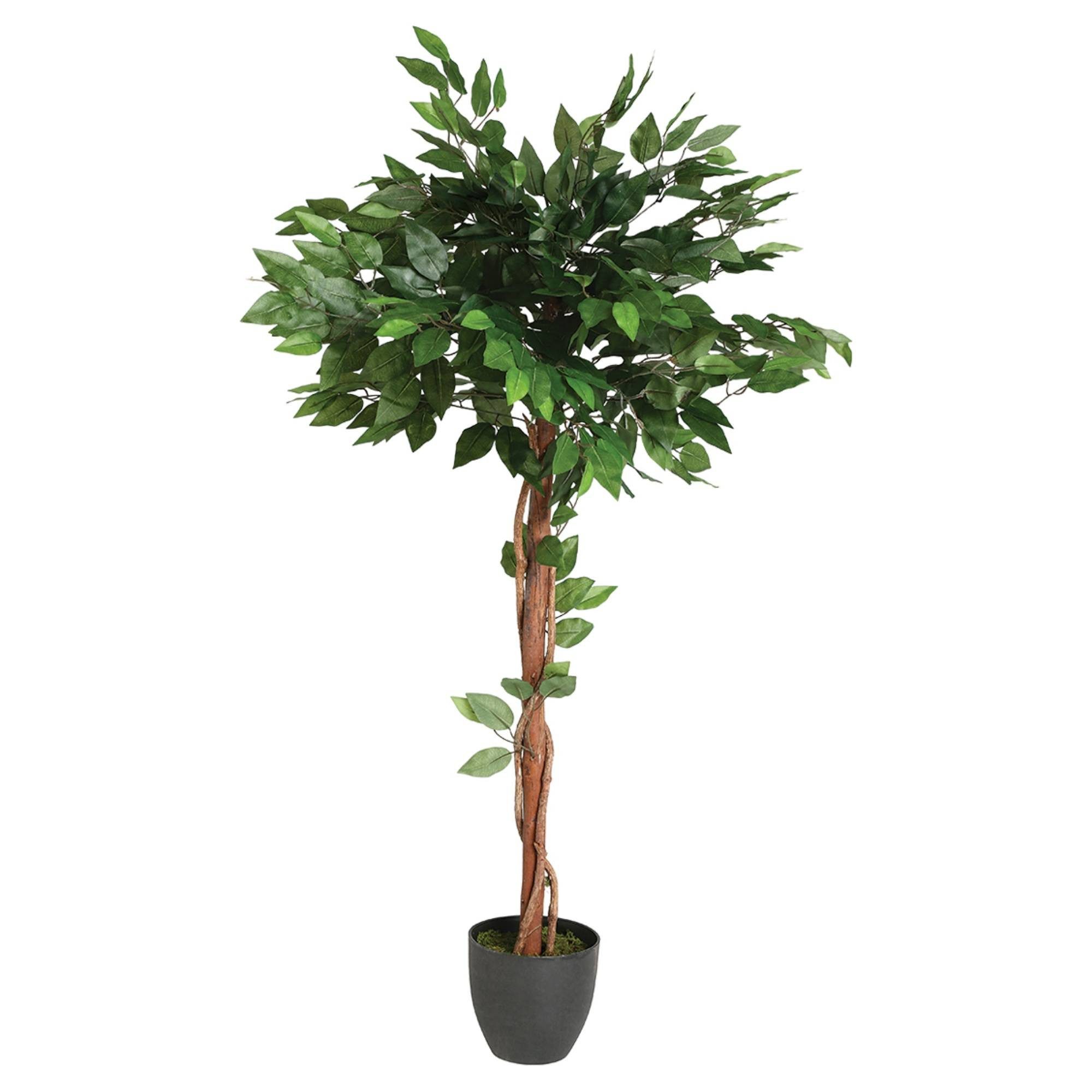 Kunstpflanze Kunstbaum FICUS im Blumentopf, 120 cm Zimmerpflanze, Atmosphera Créateur d'intérieur, Höhe 120 cm. Reduzierter Preis € 43,99. Unverbindliche Preisempfehlung € 63,99
