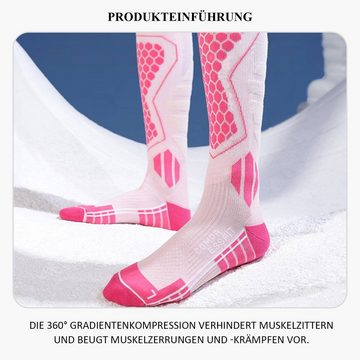 Daisred Sportsocken 1 Paar Wool Wolle Warm Dick Skisocken Kompressionssocken