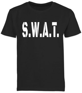 Shirtracer T-Shirt S.W.A.T. Karneval Kostüm - Polizei SWAT Police Spezialeinsatzkommando Karneval & Fasching