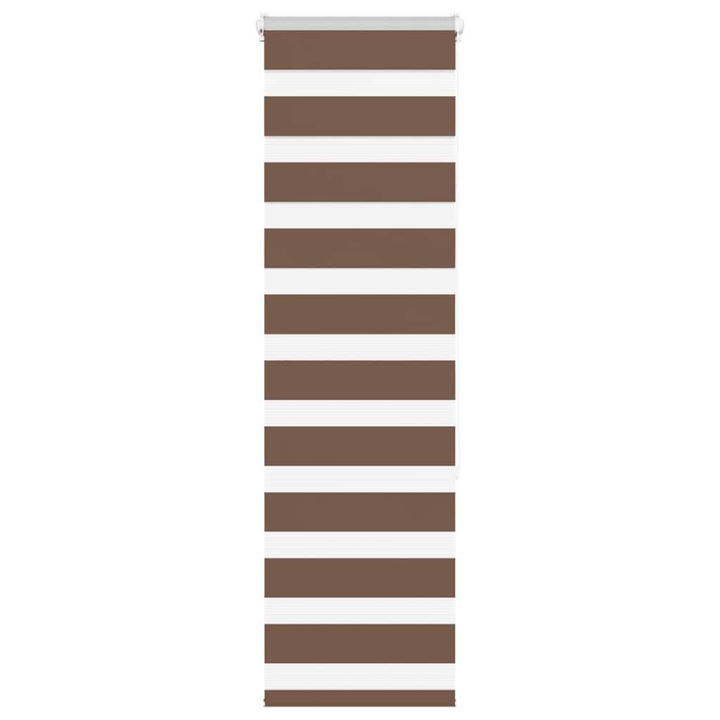 Rollo Doppelrollo Braun 45x150 cm Stoffbreite 40,9 cm Polyester, vidaXL