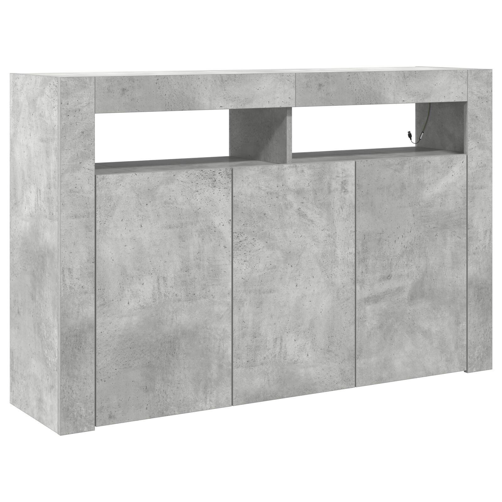 vidaXL Sideboard 116 x 30 x 75 cm Sideboard Beton Grau Engineered Wood 116x30x75 cm Rec