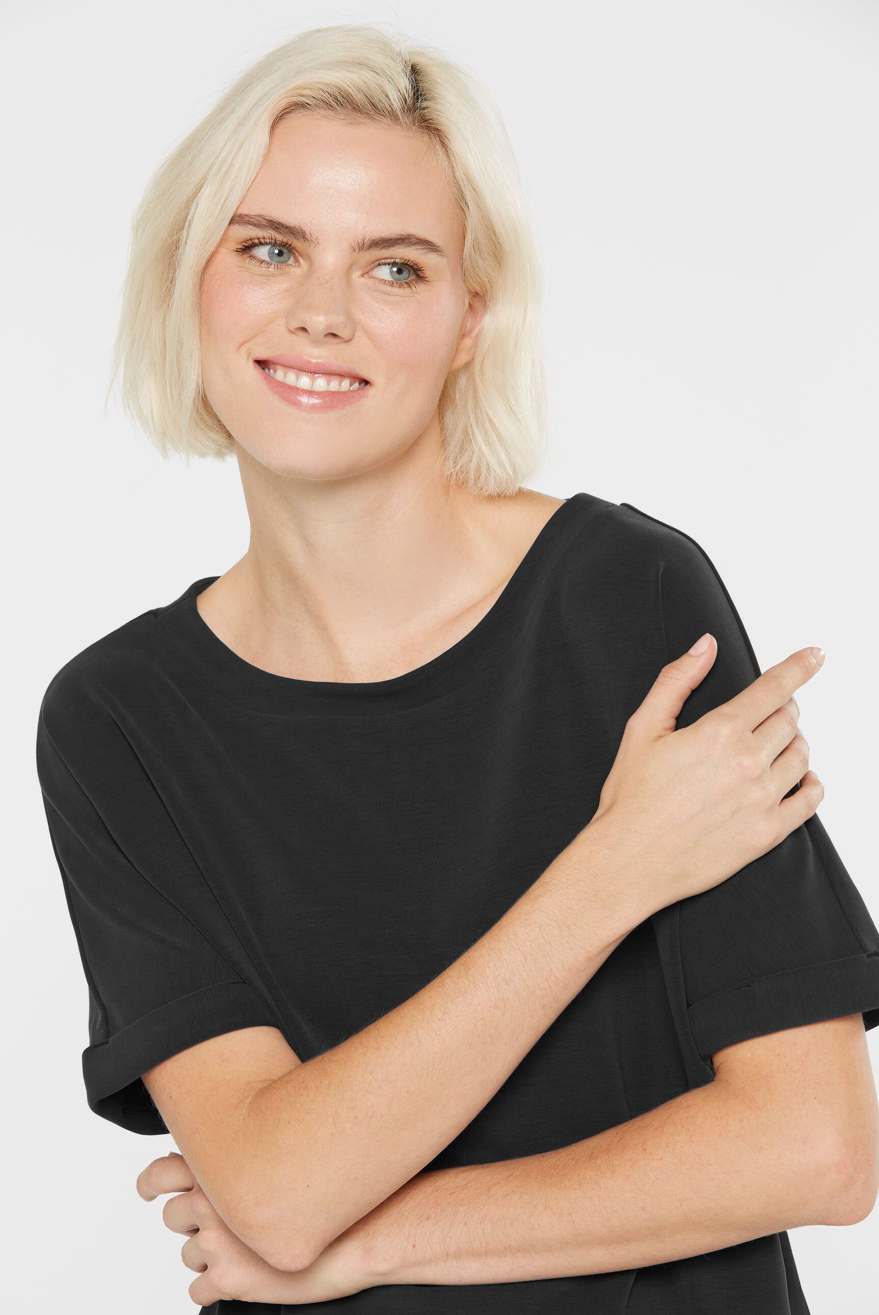 SENSES.THE LABEL Rundhalsshirt mit Fledermausärmel