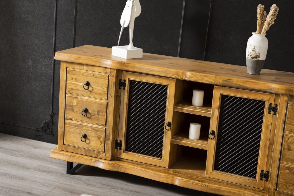 JVmoebel Anrichte Holzkommode Lowboard Anrichte Regal Schrank Sideboard (1 St), Made in Europa