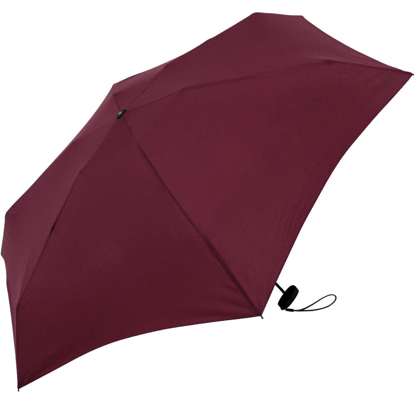 Ultra Handy bordeaux iX-brella Taschenregenschirm Schirm 15 winziger ultra-klein cm Format, im Mini