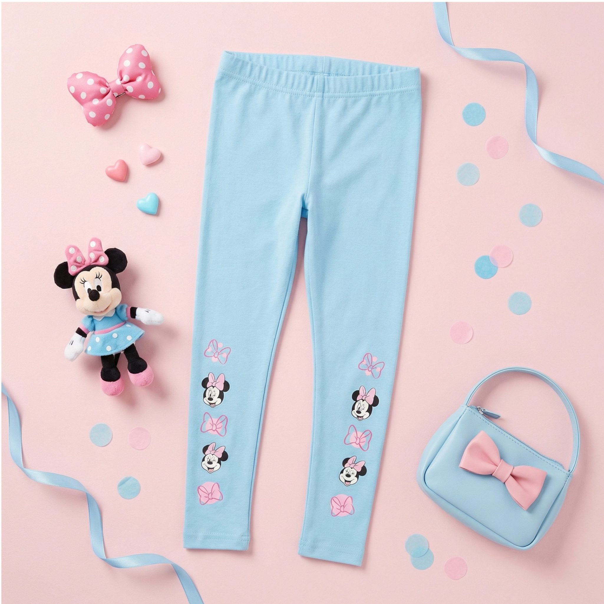 Disney Minnie Mouse Leggings Minnie Maus Mädchen Kinder Leggings Hose Gr. 104 bis 134 – Bild 3 von 5