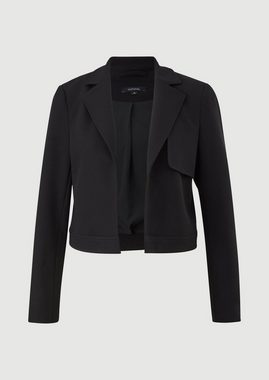 Comma Blusenblazer Kurzer Blazer aus Viskosemix Logo