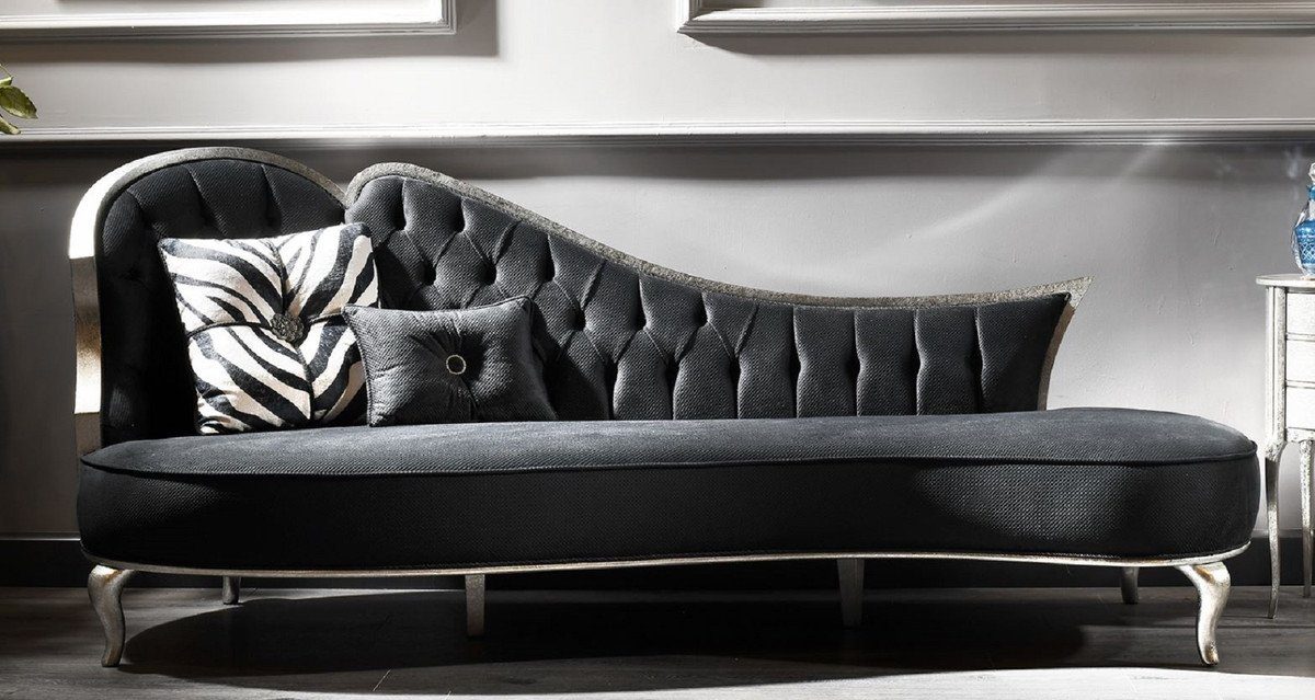 Casa Padrino Sofa »Luxus Barock Sofa Grau / Antik Silber - Handgefertigtes  Wohnzimmer Sofa im Barockstil - Edle Barock Wohnzimmer Möbel«