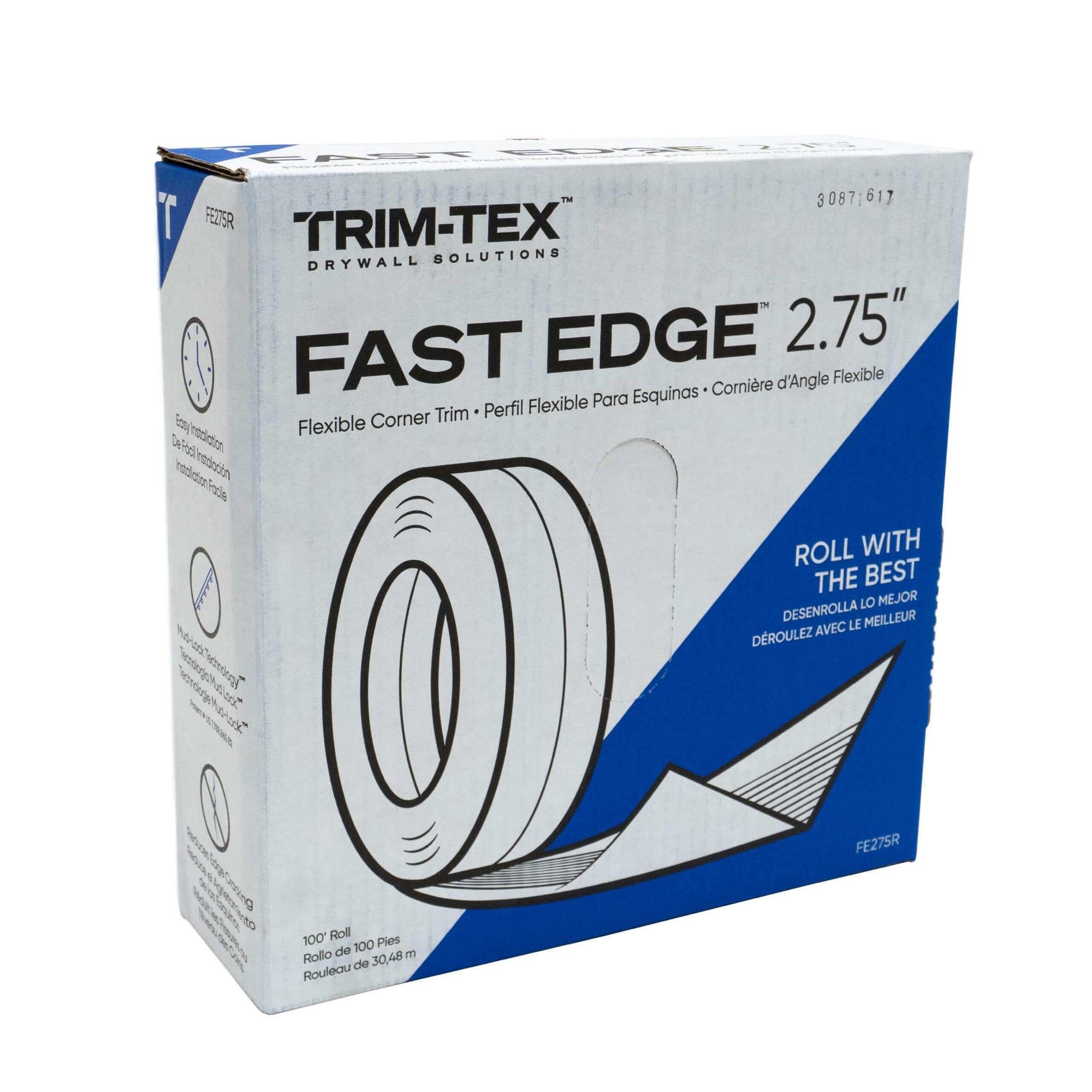 Trim-Tex Profil (Kantenprofil 30,4m Rolle Trockenbau, Weiß Eckschutzprofil, 1-St), Weiß hoher Kantenschutz, Dry Wall Tools