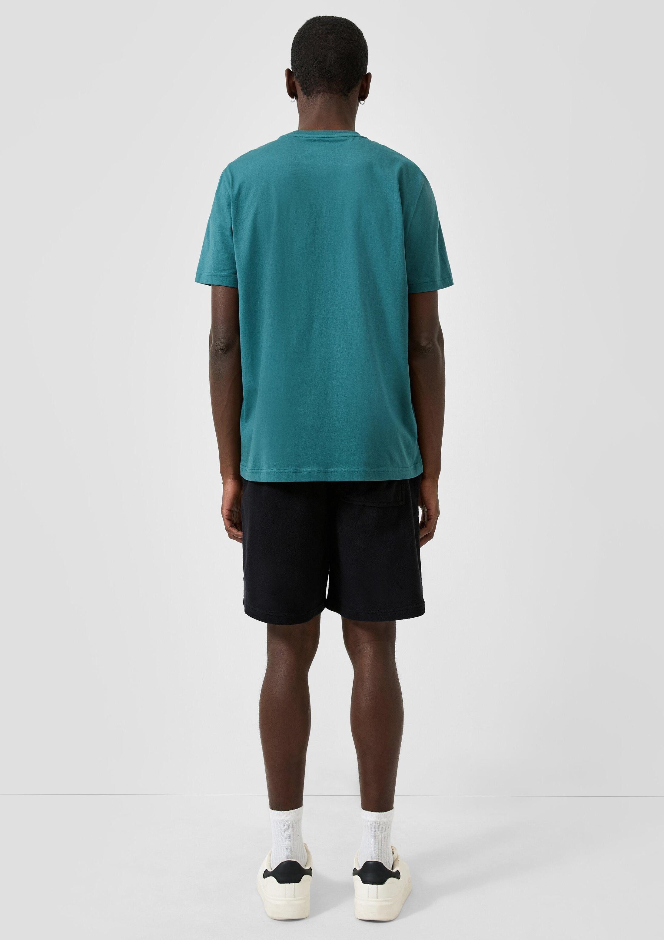 QS Kurzarmshirt T-Shirt T-Shirt mit Frontprint