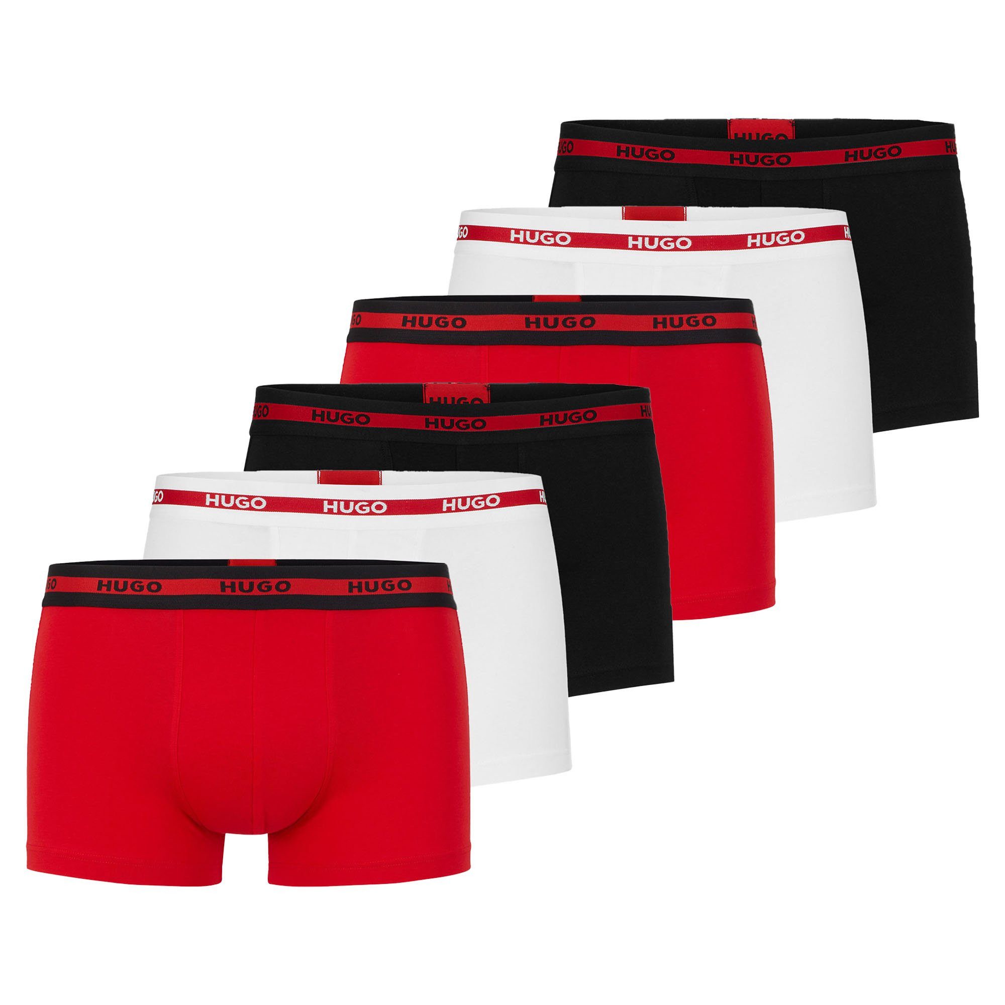 HUGO Boxer Herren Boxershort 6er Pack Baumwolle (Packung, 6er Pack) günstig online kaufen