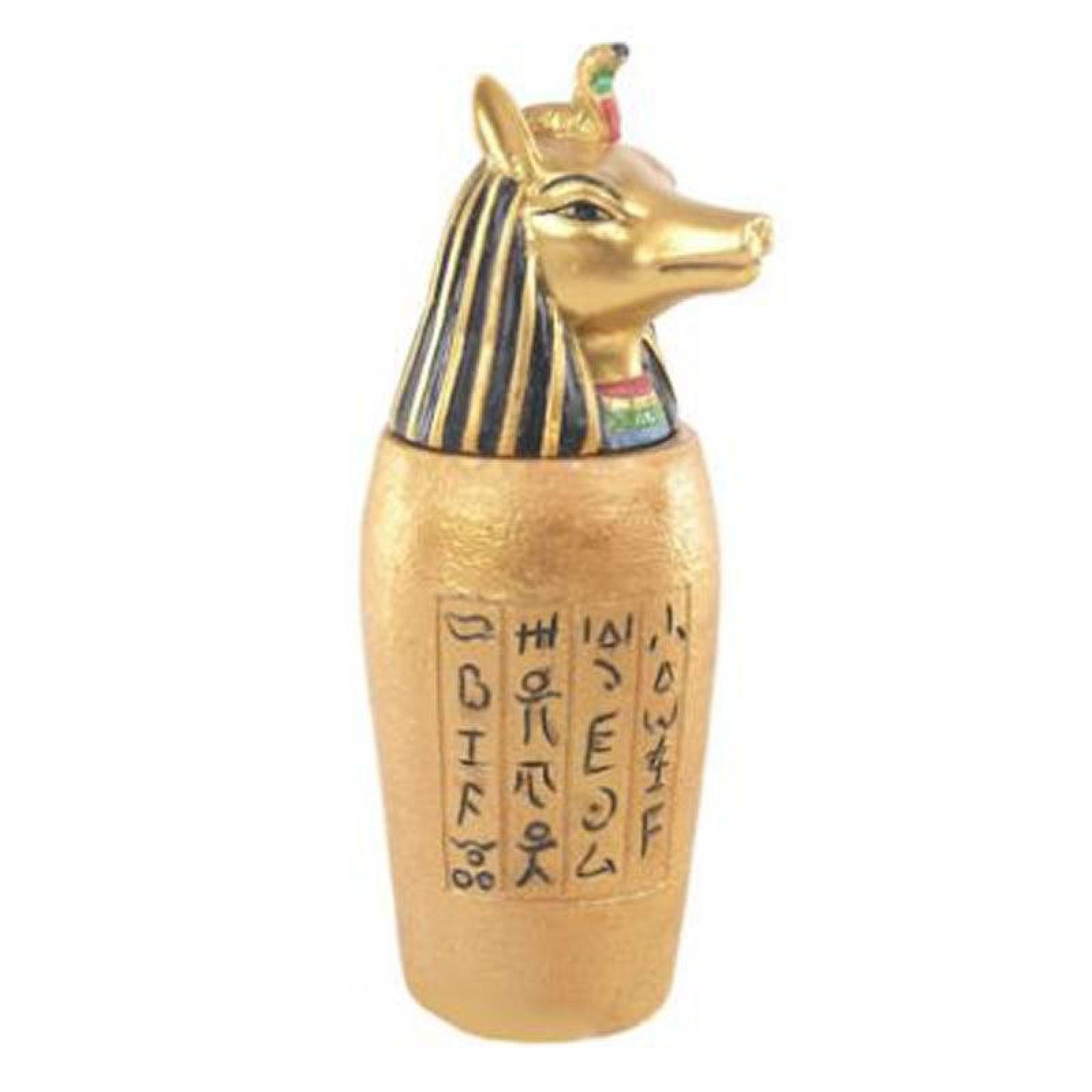 Puckator Dekoobjekt Stück) (pro Ägyptisches Kanope Gefäß Goldenes