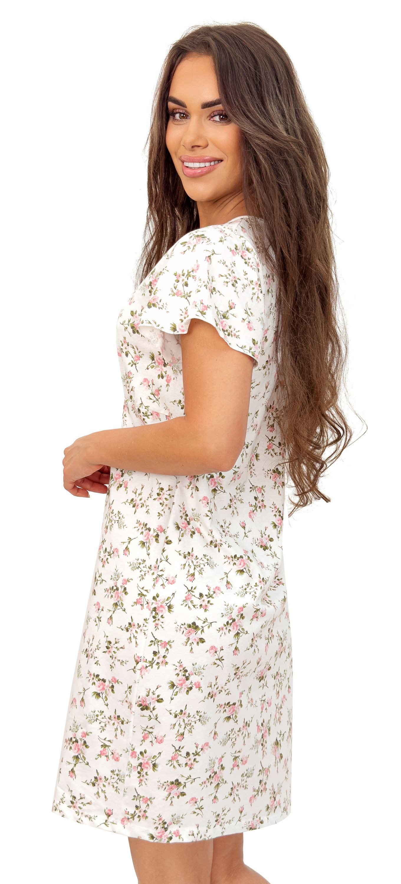 Donna Nachthemd Emilia (Set, 1-tlg) Damen Sleepshirt ca.90cm Schlafshirt Ba günstig online kaufen