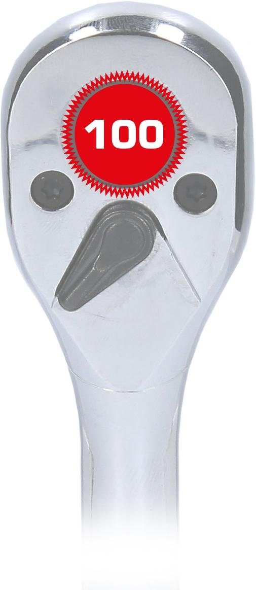 Thumbnail - Brilliant Tools Umschaltknarre 3/8" Umschaltknarre mit Metallgriff, 100 Zahn