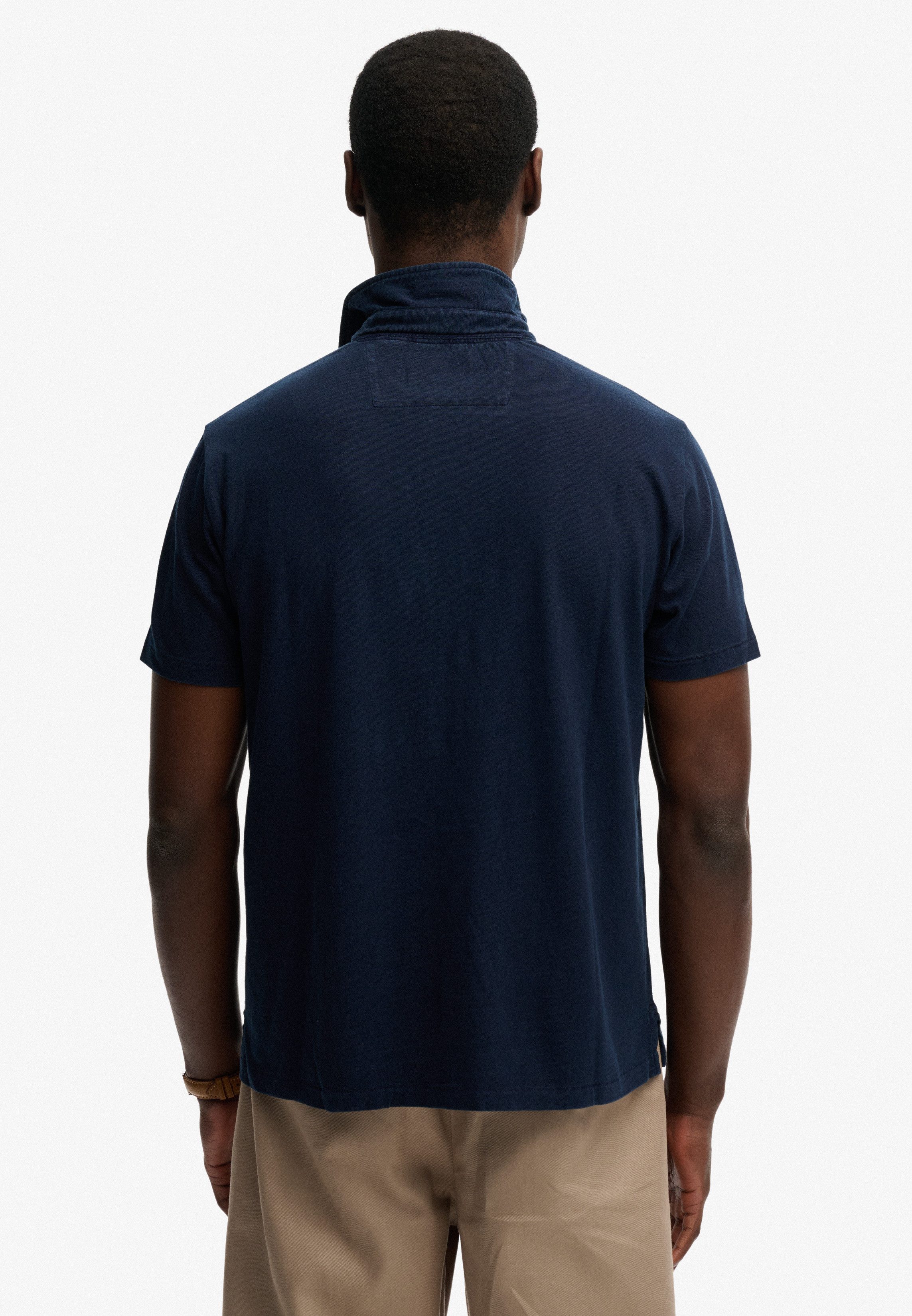 Superdry Poloshirt CLASSIC COTTON LINEN POLO aus tollem Baumwoll-Leinen-Mischgewebe
