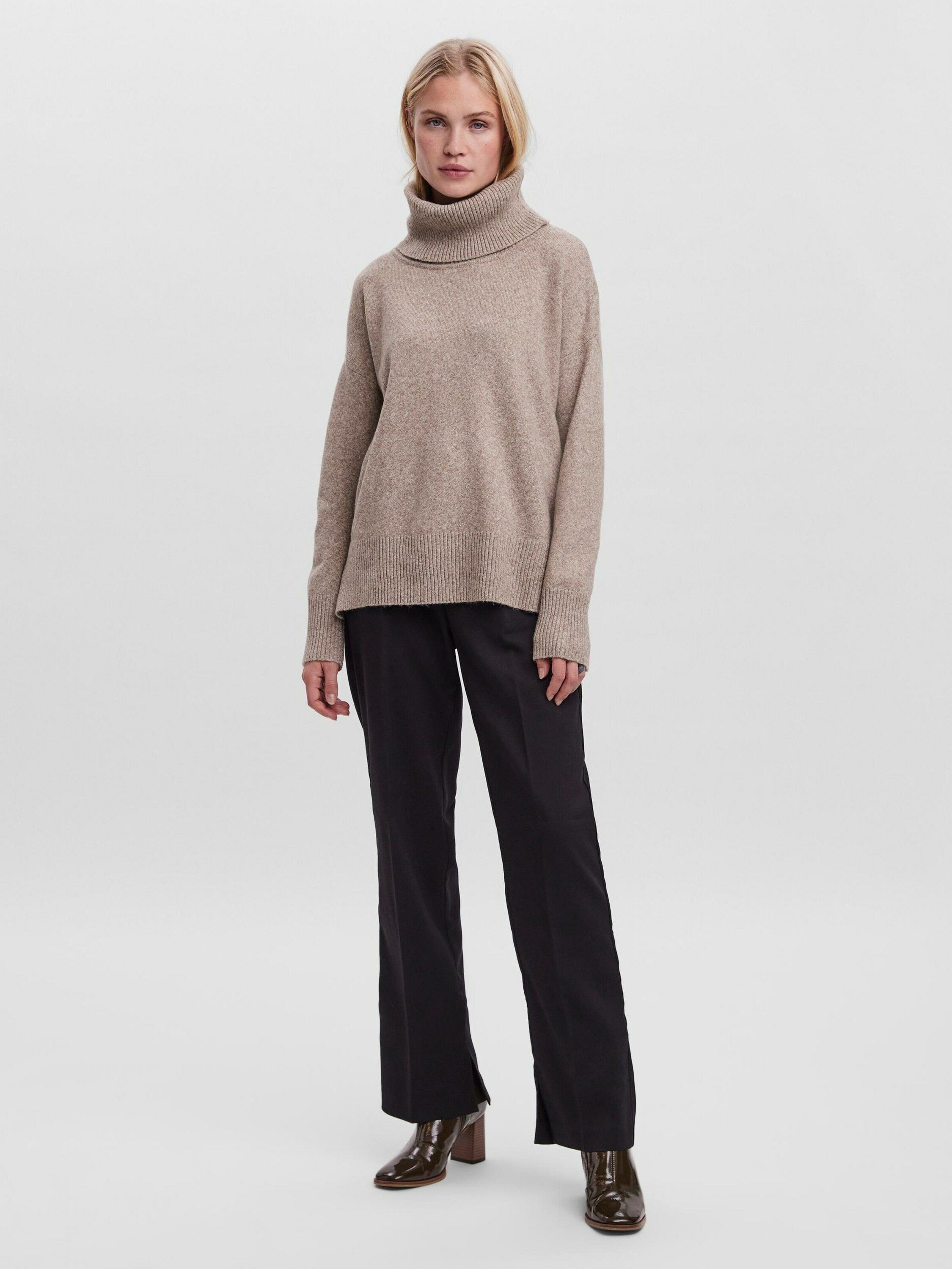 Vero Moda Rollkragenpullover Doffy (1-tlg) Plain/ohne Details