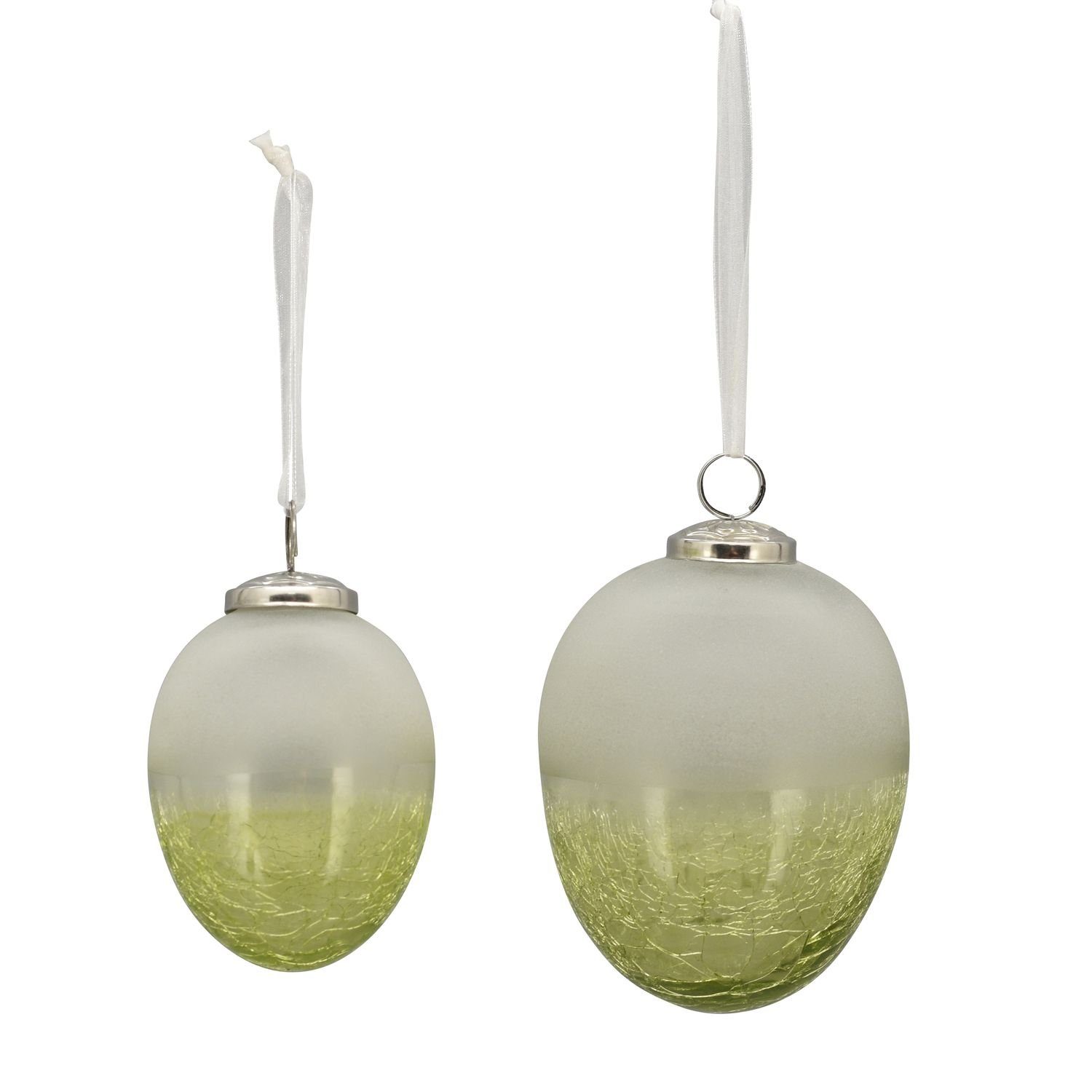 Exner GmbH Garten- & Wohnaccessoires Osterei EiHänger VERT, grün, Glas, 9x9x12 cm