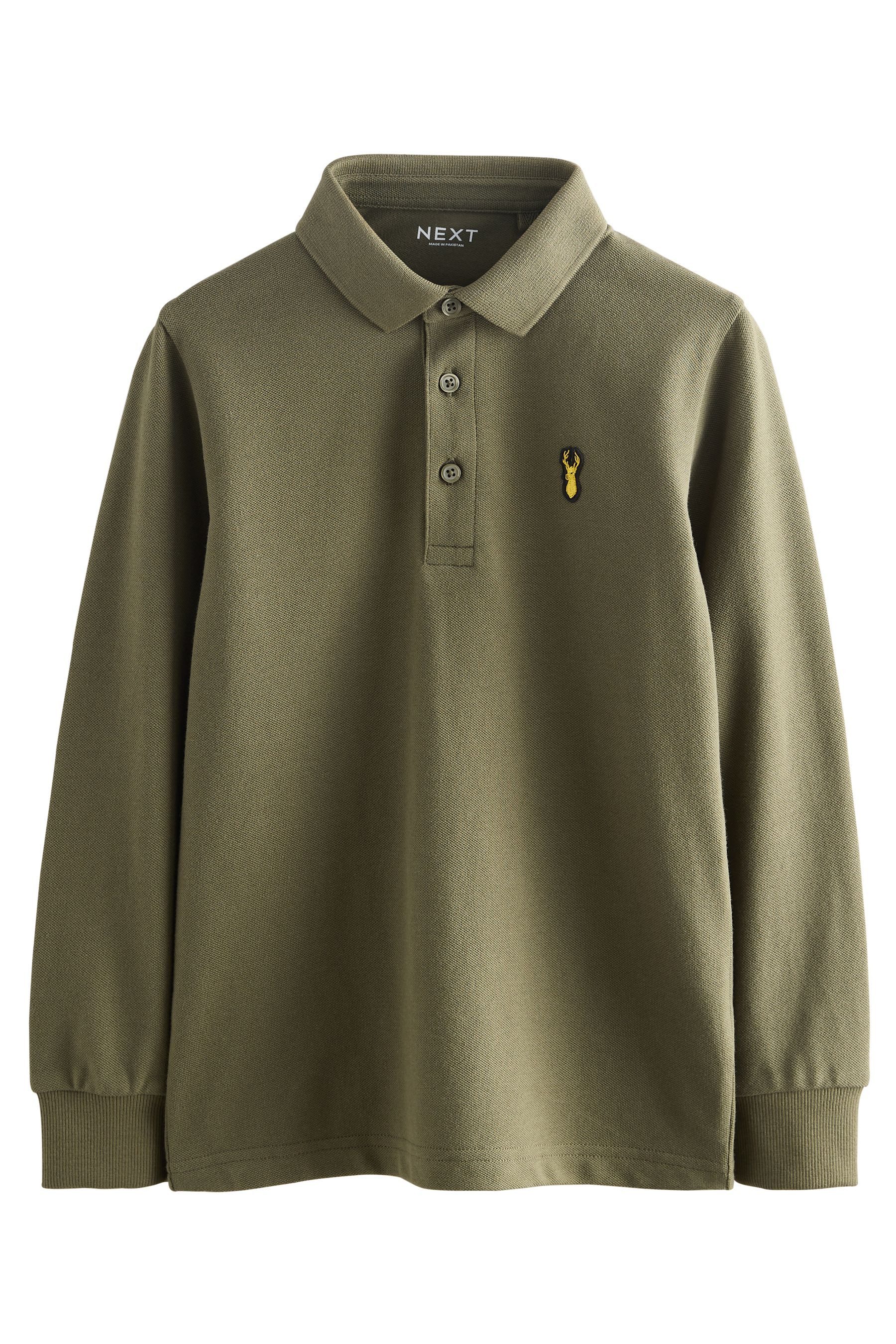 Next Langarm-Poloshirt Langärmeliges Polo-Shirt (1-tlg) günstig online kaufen