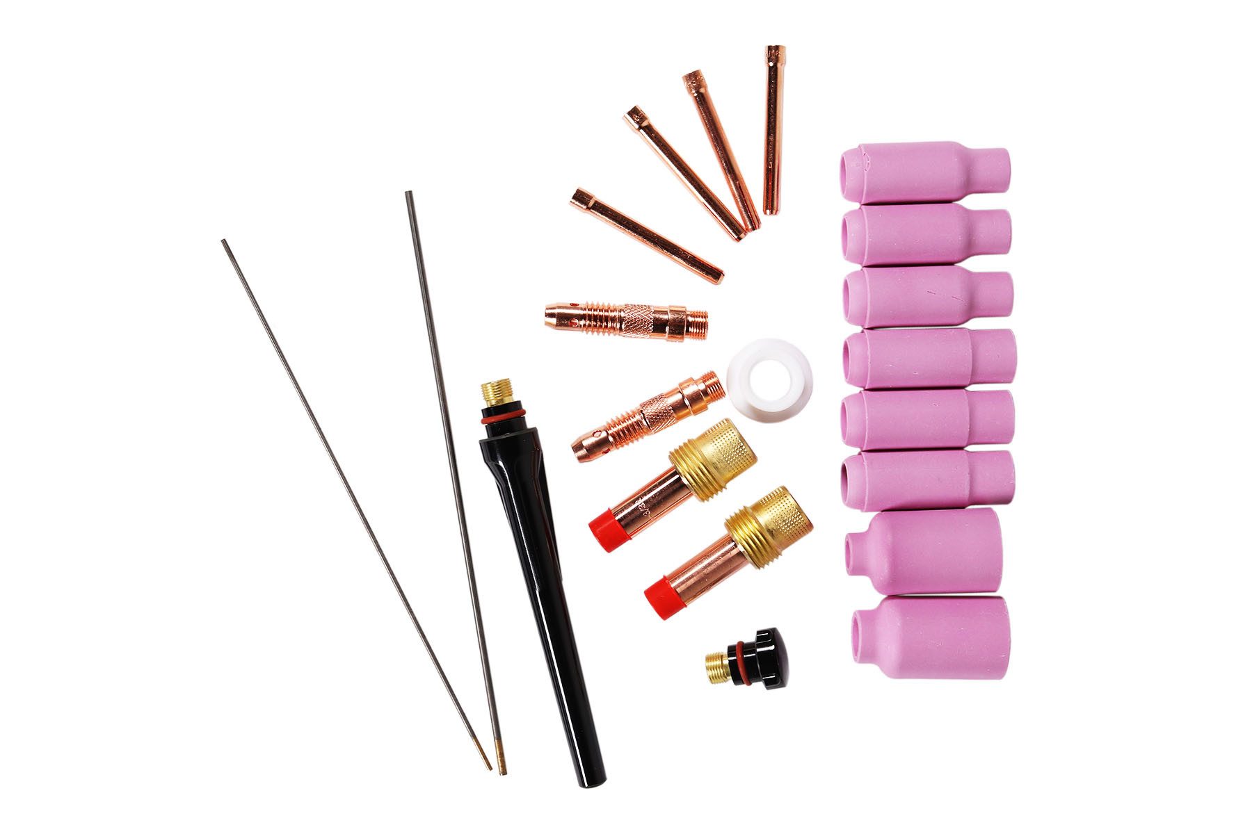 WELDINGER Gasdüse WIGSET1 für - WIG Schweißgarnitur Typ17 - Zubehörset /18/26/45V25, Packung, 22-St.