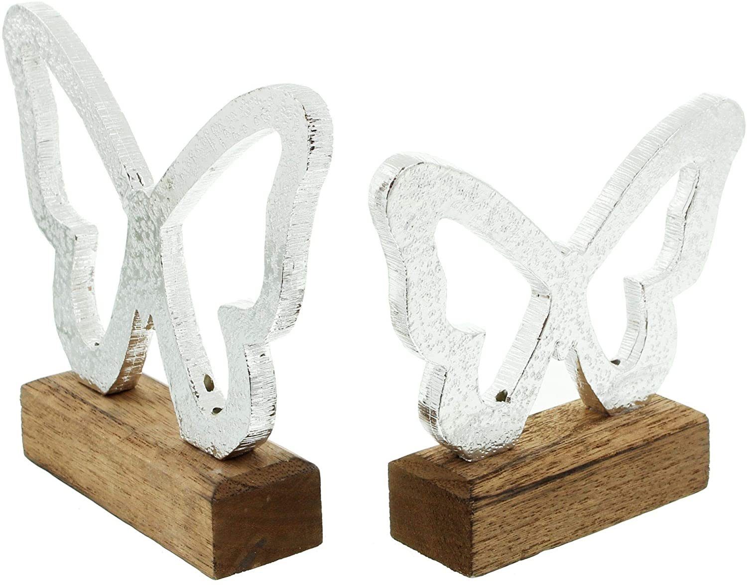 Dekofigur Figur Schmetterling, 2er-Set