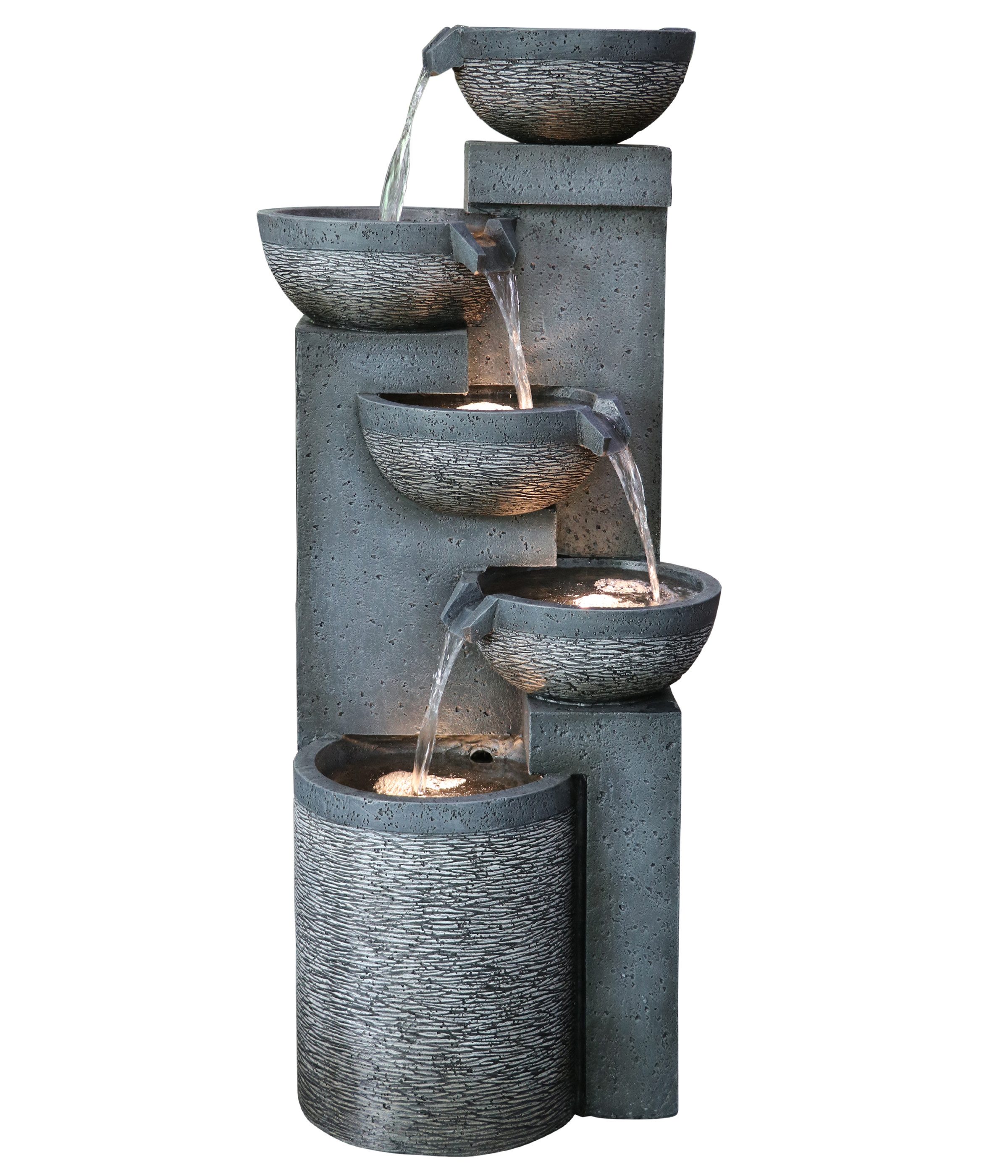 Dehner Gartenbrunnen Merkur, Terrassenbrunnen mit LED günstig online kaufen