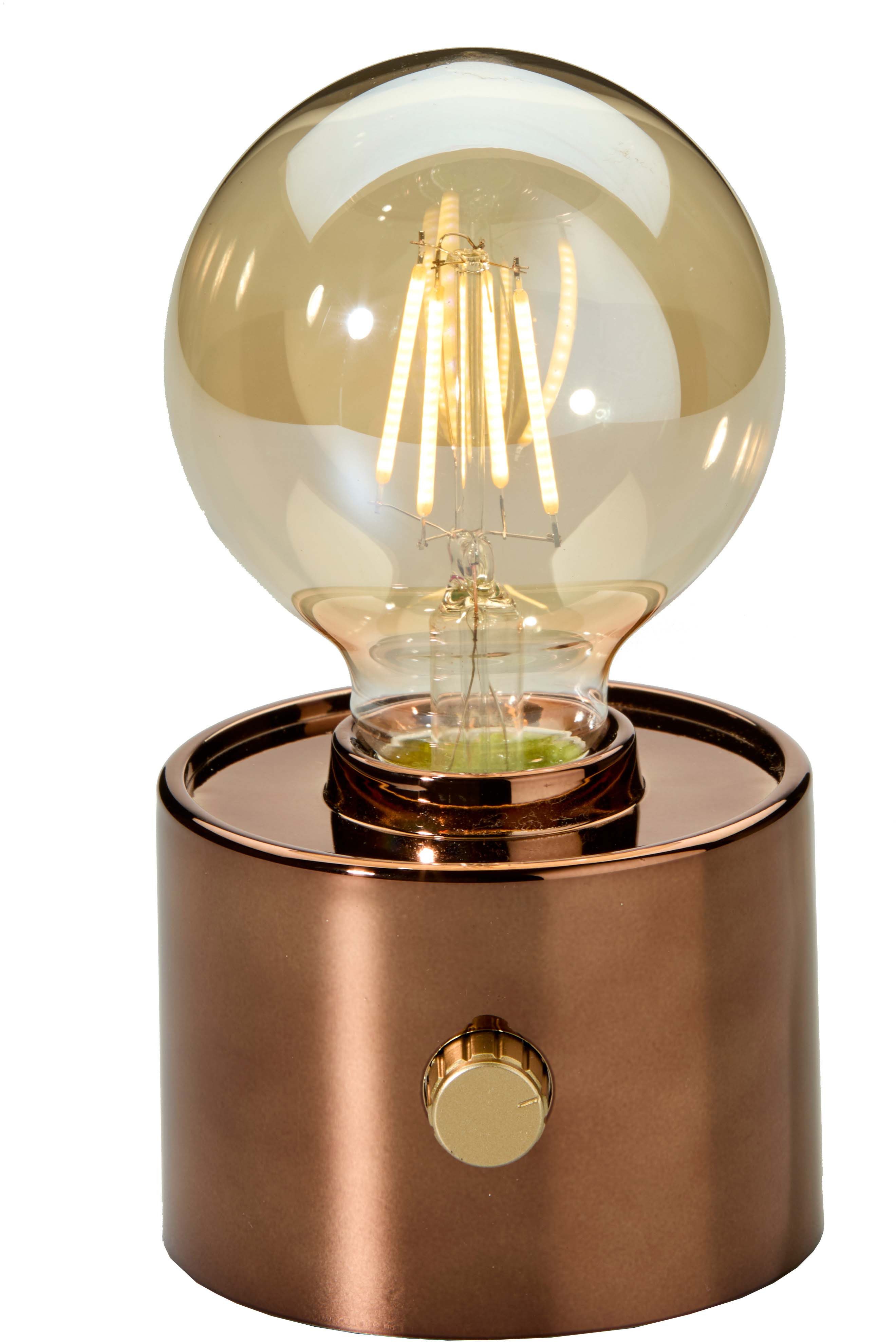 Northpoint LED Nachttischlampe Vintage Akku LED Tischlampe mit USB-C dimmbar