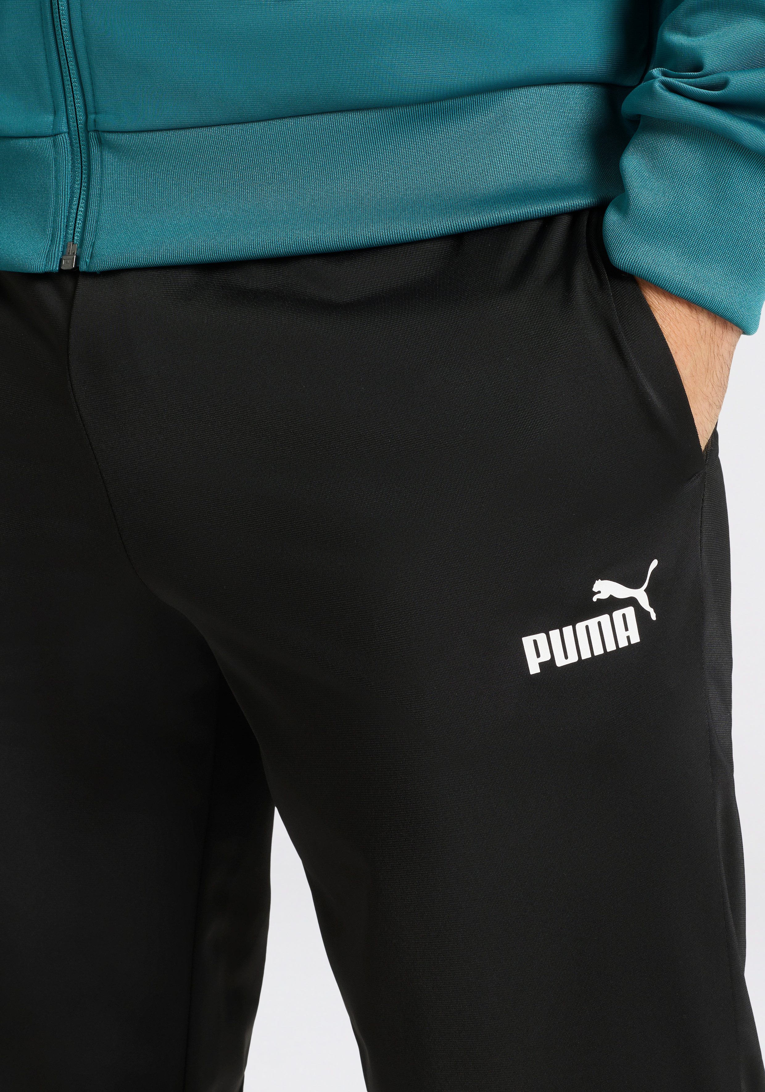 PUMA Trainingsanzug ESS POLY SUIT (2-tlg), Sportanzug, für entspannte Tage, für vielseitige Aktivitäten