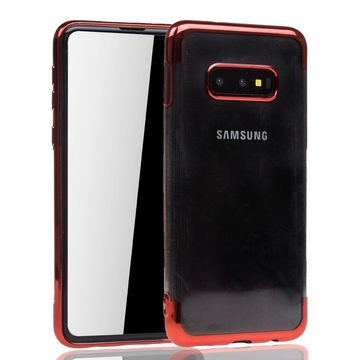 König Design Handyhülle Samsung Galaxy S10e, Samsung Galaxy S10e Handyhülle Bumper Backcover Rot