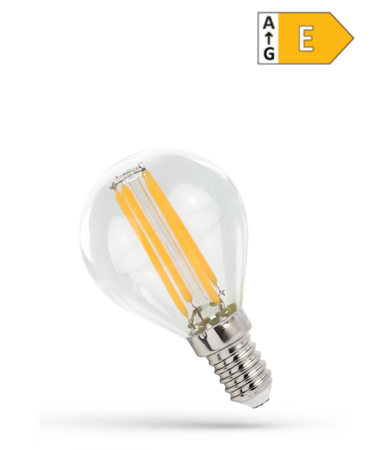 Spectrum LED-Leuchtmittel LED E14 G45 Tropfen Filament Klar 4W = 42Watt 510 günstig online kaufen