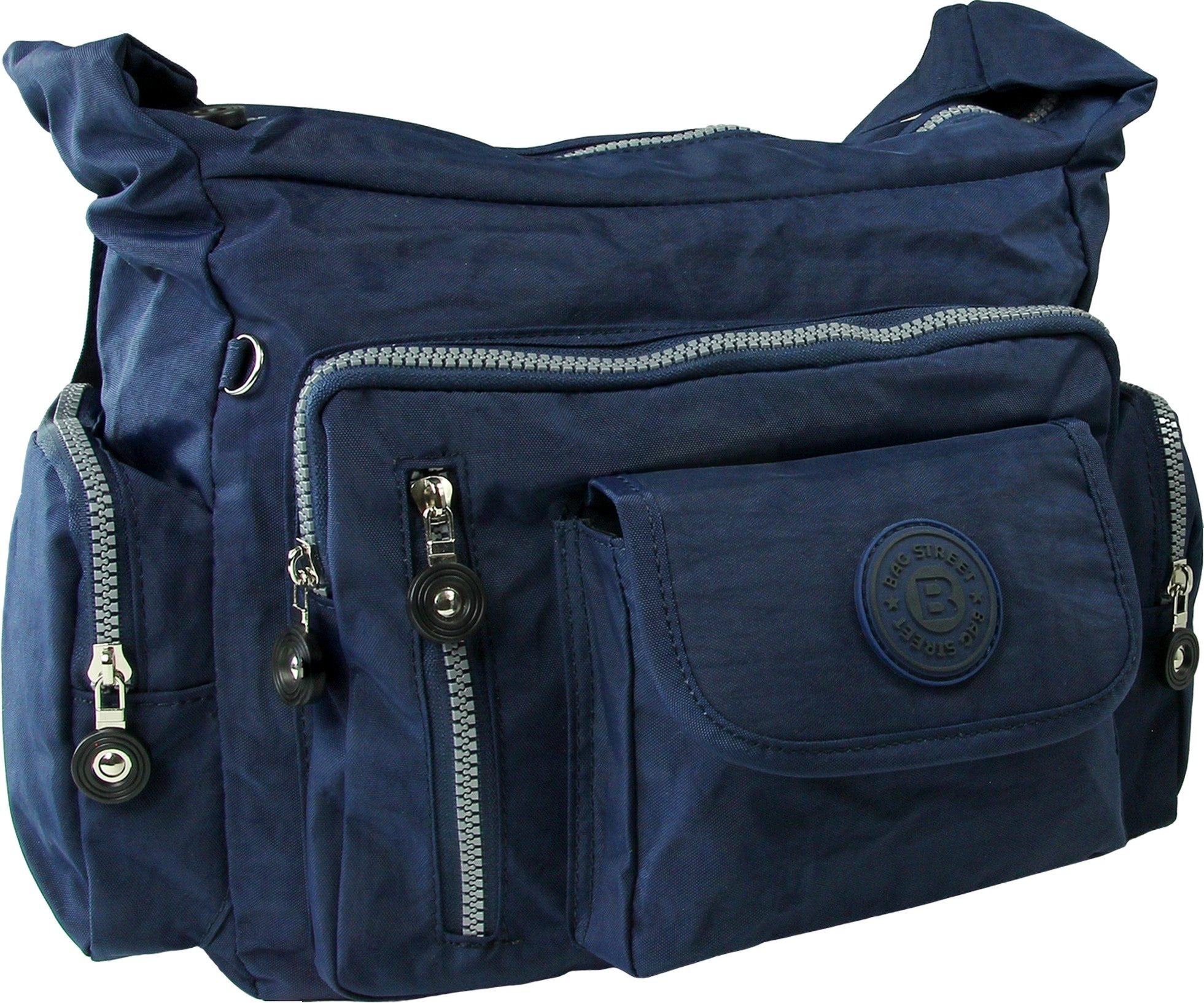 BAG STREET Schultertasche Bag Street Nylon navy Sportliche Damen (Schultert günstig online kaufen