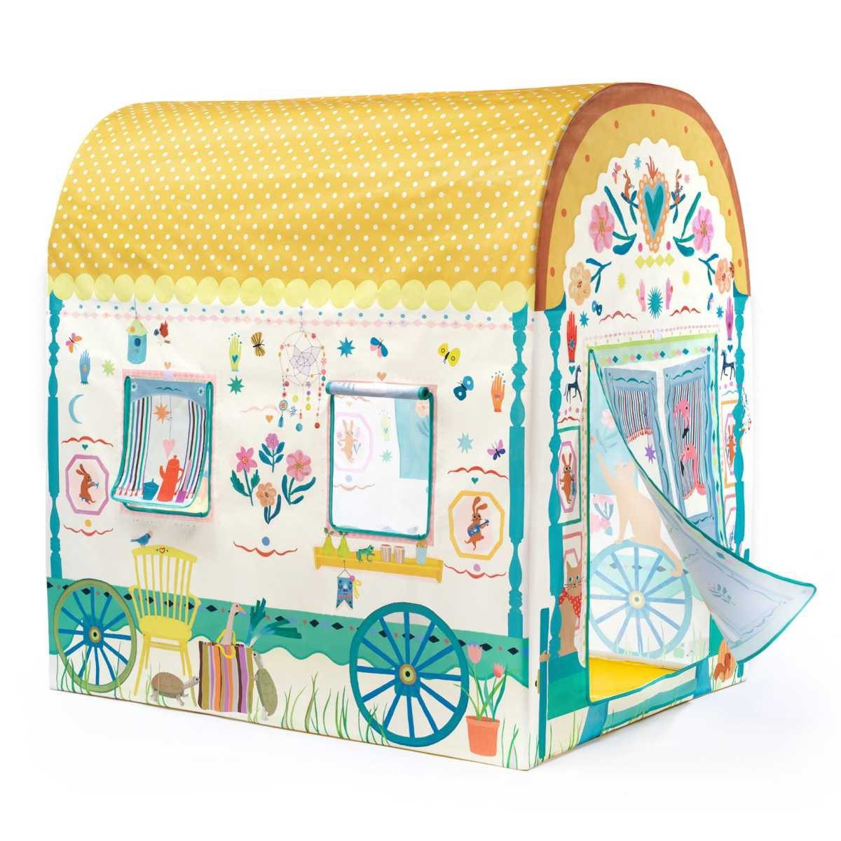 Spielzelt Spielzelt Wohnwagen 100x76x105cm Kinderzelt