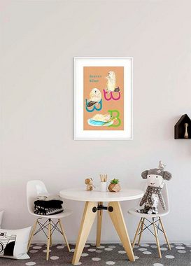 Komar Poster ABC Animal B, Buchstaben (1 St), Kinderzimmer, Schlafzimmer, Wohnzimmer