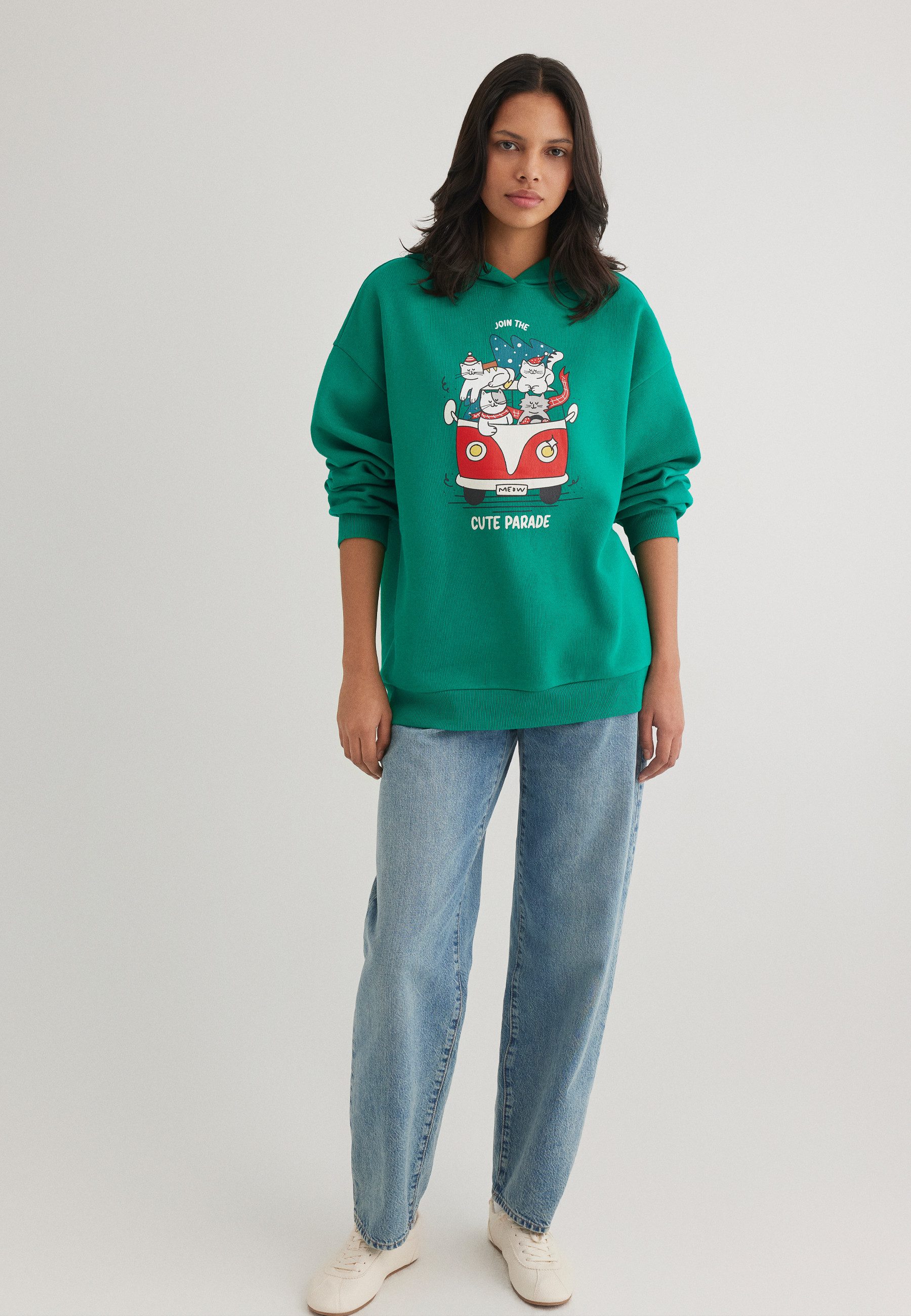 Mavi Rundhalspullover CUTE PARADE HOODIE Hoodie X-Mas