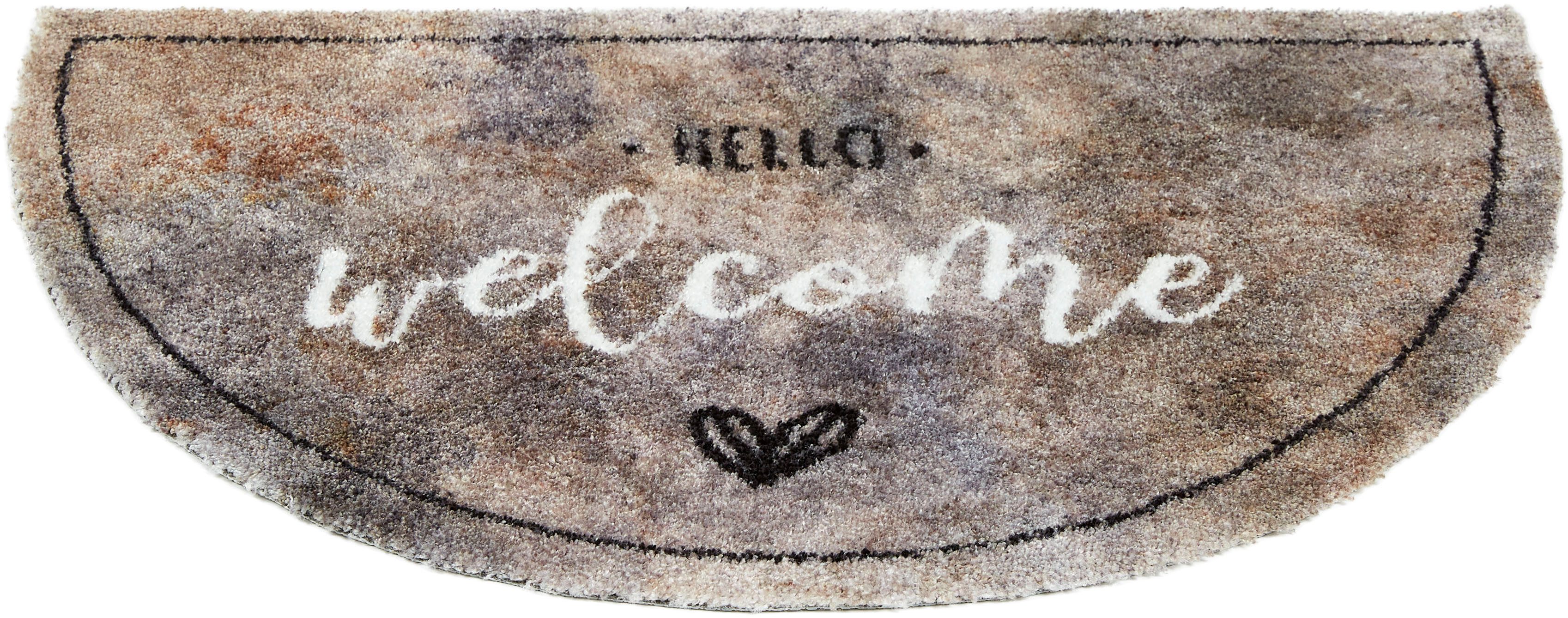 ASTRA Fußmatte Pure&Soft 016, halbrund, Höhe: 7 mm, Sauberlaufmatte, weiche günstig online kaufen