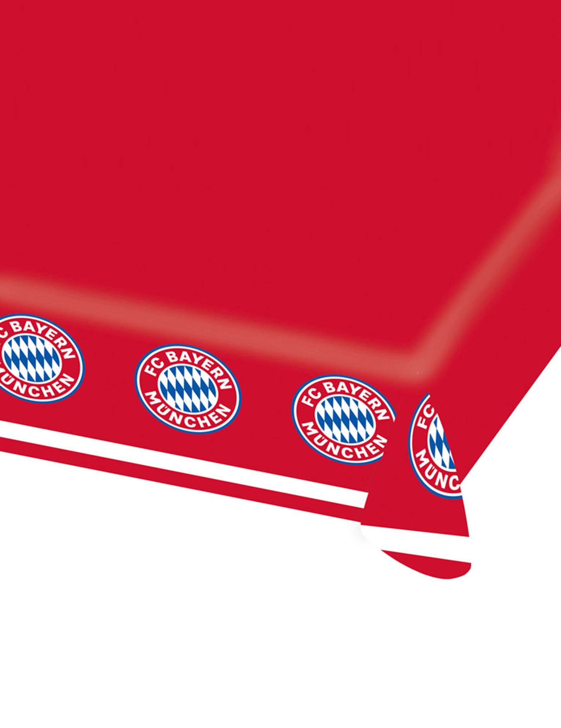 Riethmüller Kostüm FC Bayern München Tischdecke rot-weiß-blau 120 x 180 cm