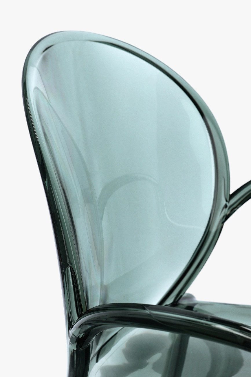 Bizzotto Gartenstuhl Camilla 4er-Set mit Armlehne, Mint, Stapelbar, geeignet für Innen- & Außenbereich