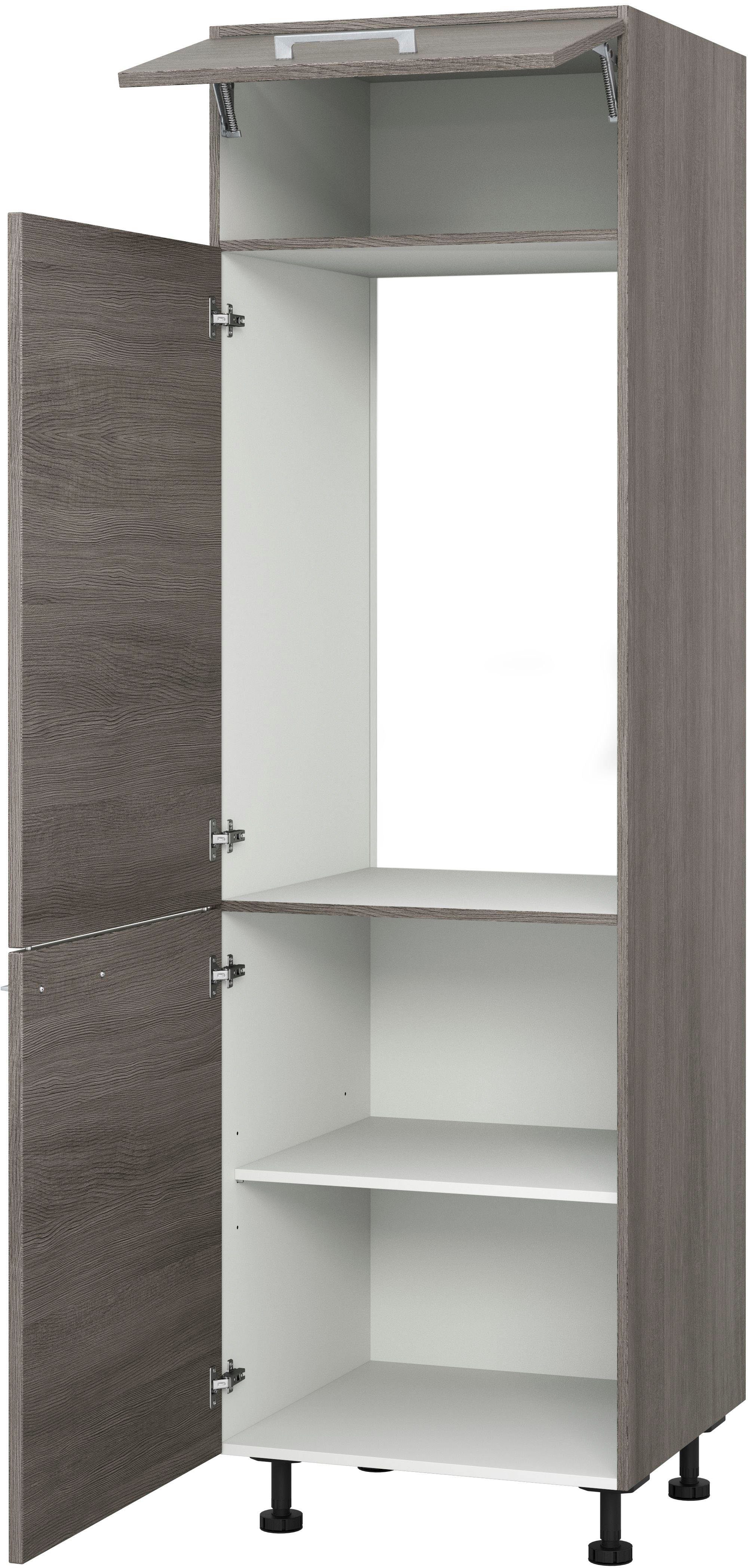 KOCHSTATION Kühlumbauschrank KS-Trea SK-195-88 Stauraum ober- und unterhalb vom Küchenschrank, Breite 60cm Höhe 195cm