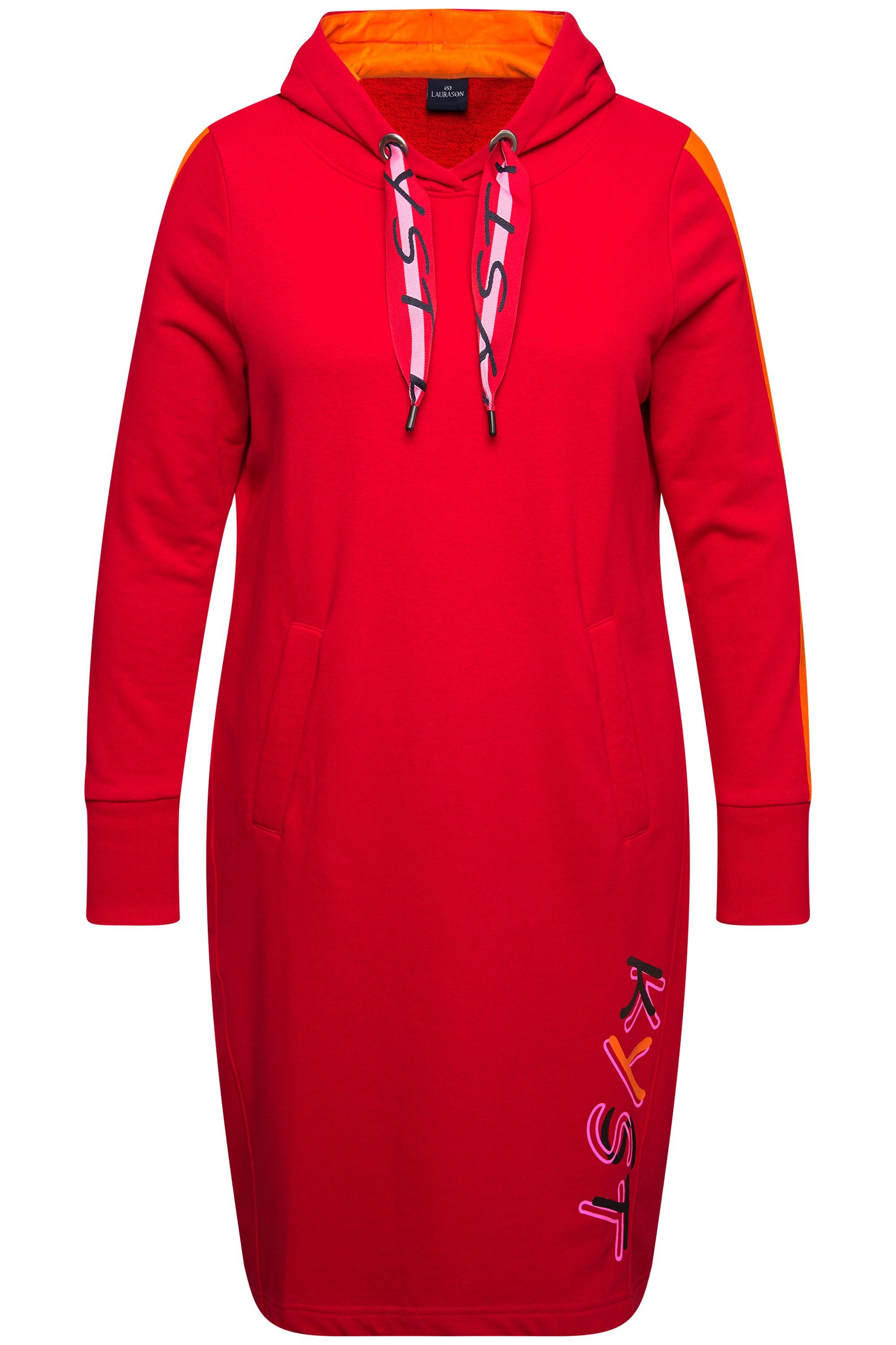 Laurasøn Jerseykleid Sweatkleid Kapuze Langarm Made günstig online kaufen