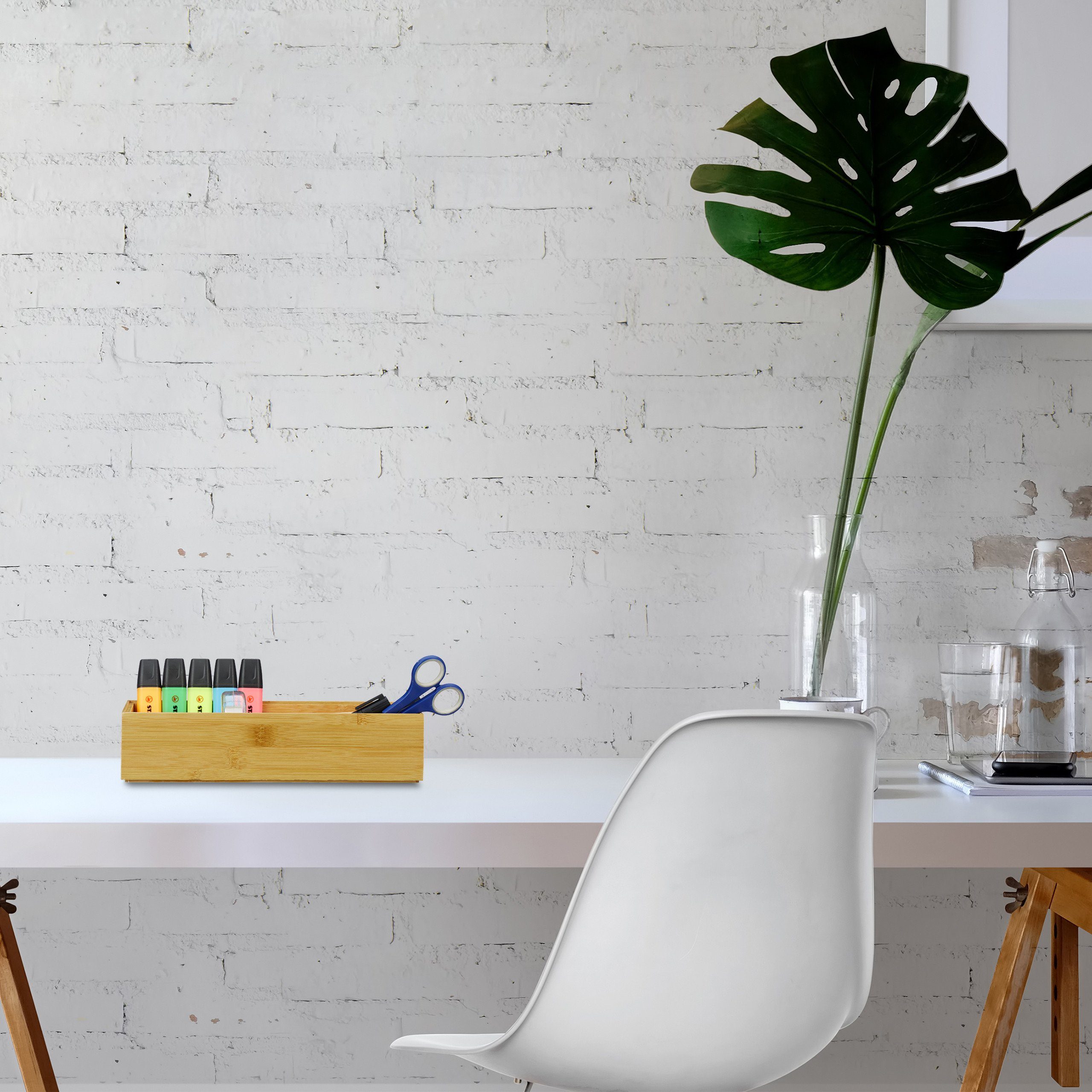 relaxdays Aufbewahrungsbox 2 x Ordnungsbox Bambus günstig online kaufen