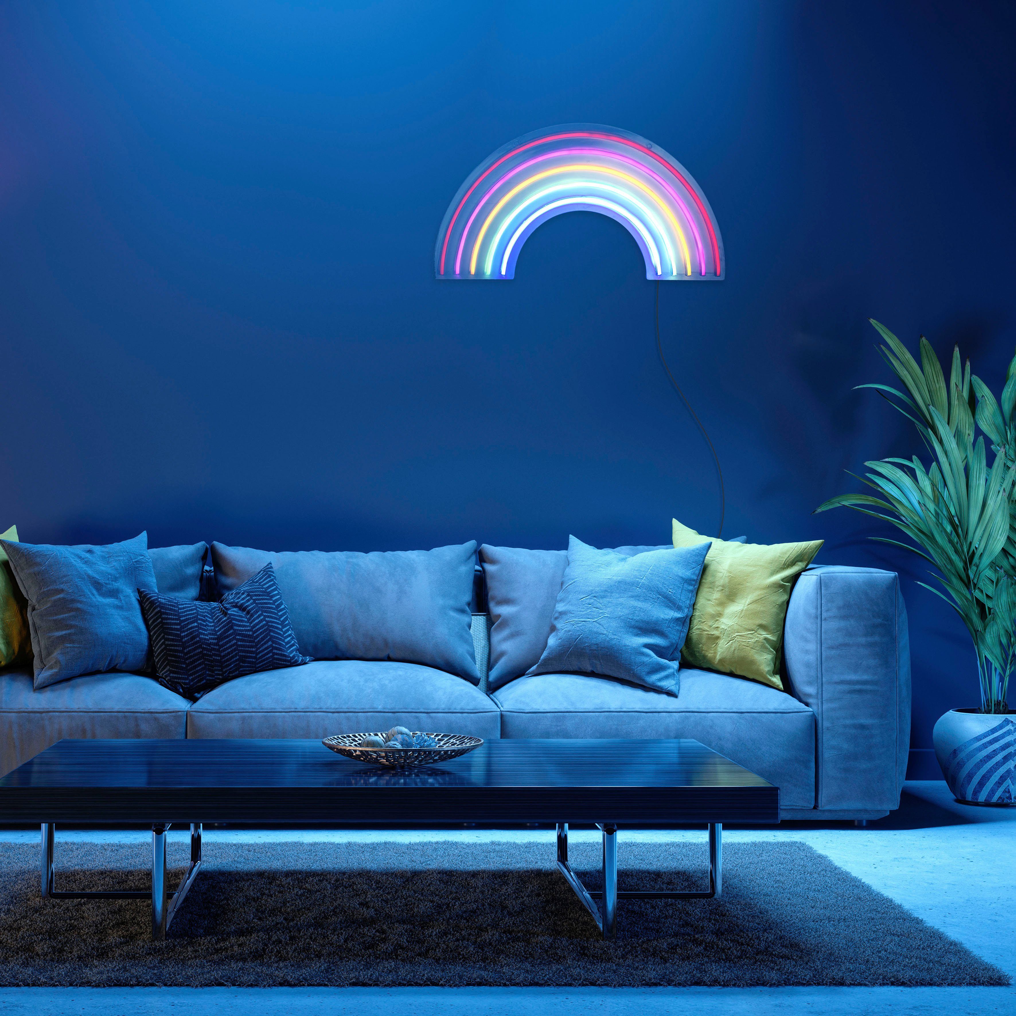 JUST LIGHT LED Wandleuchte NEON-RAINB, LED günstig online kaufen