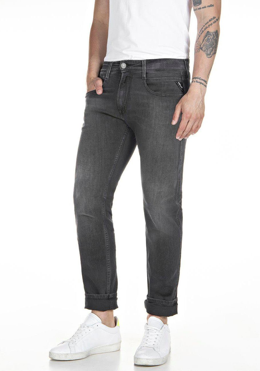 Replay Slim-fit-Jeans Anbass WASH GREY