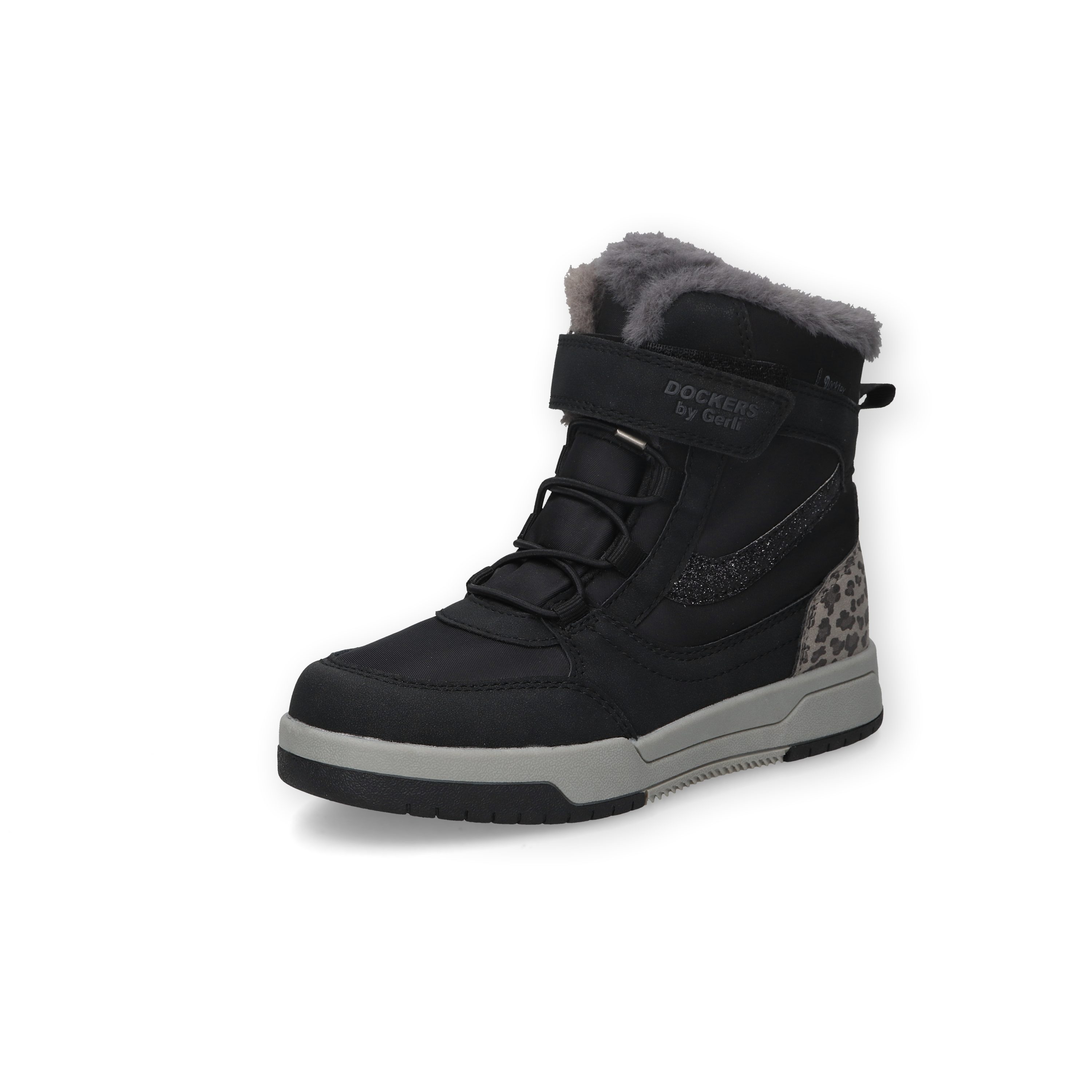 Dockers by Gerli Winterboots Winterstiefelette mit TEX-Membrane, Klettriemchen und Gummizug