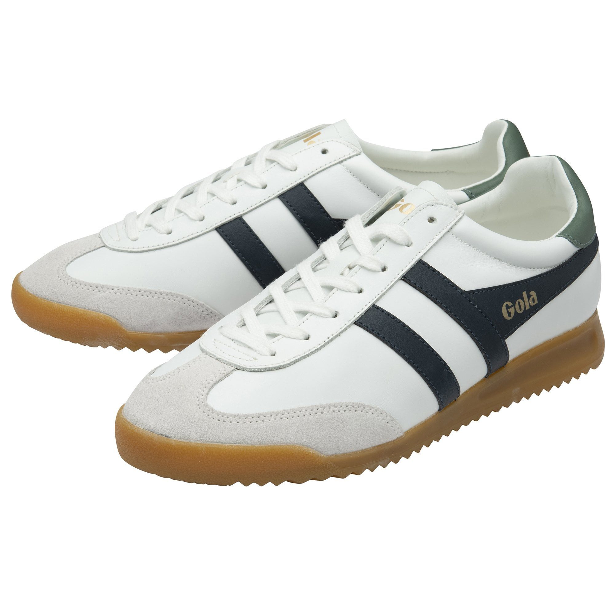 Gola Torpedo Leder 2025 weiss/navyblau/salbeigrün Herren Sneaker