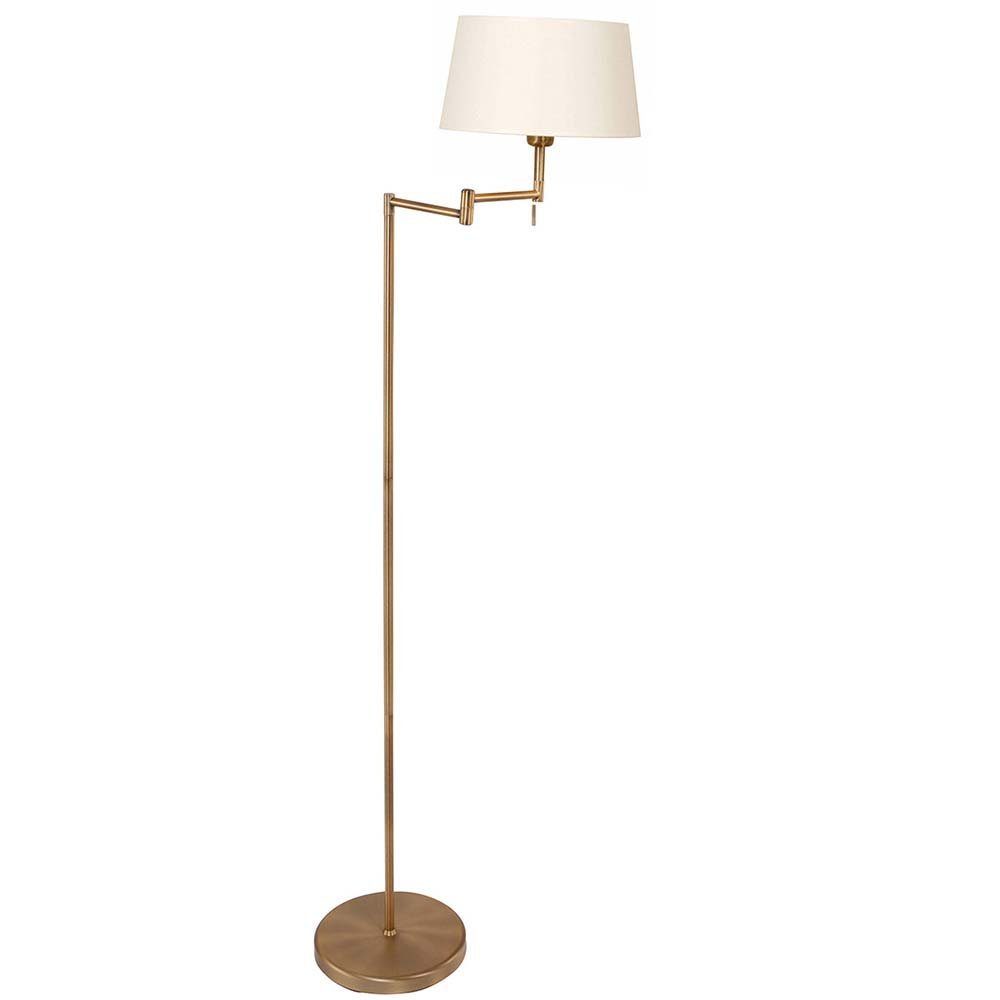 bronze Textil verstellbar LIGHTING Steinhauer Stehlampe, Stehleuchte Wohnzimmerlampe Stehlampe