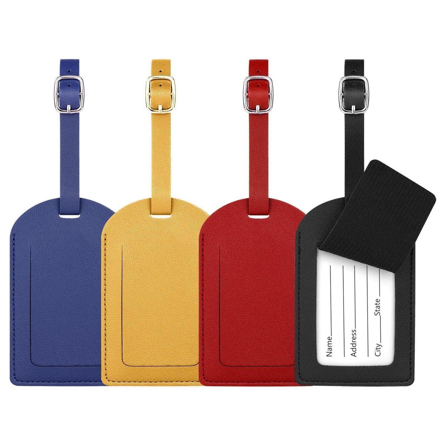 LuxusKollektion Gepäckanhänger Kofferanhänger Gepäckanhänger Namensschild 4 Stück 4PCS B