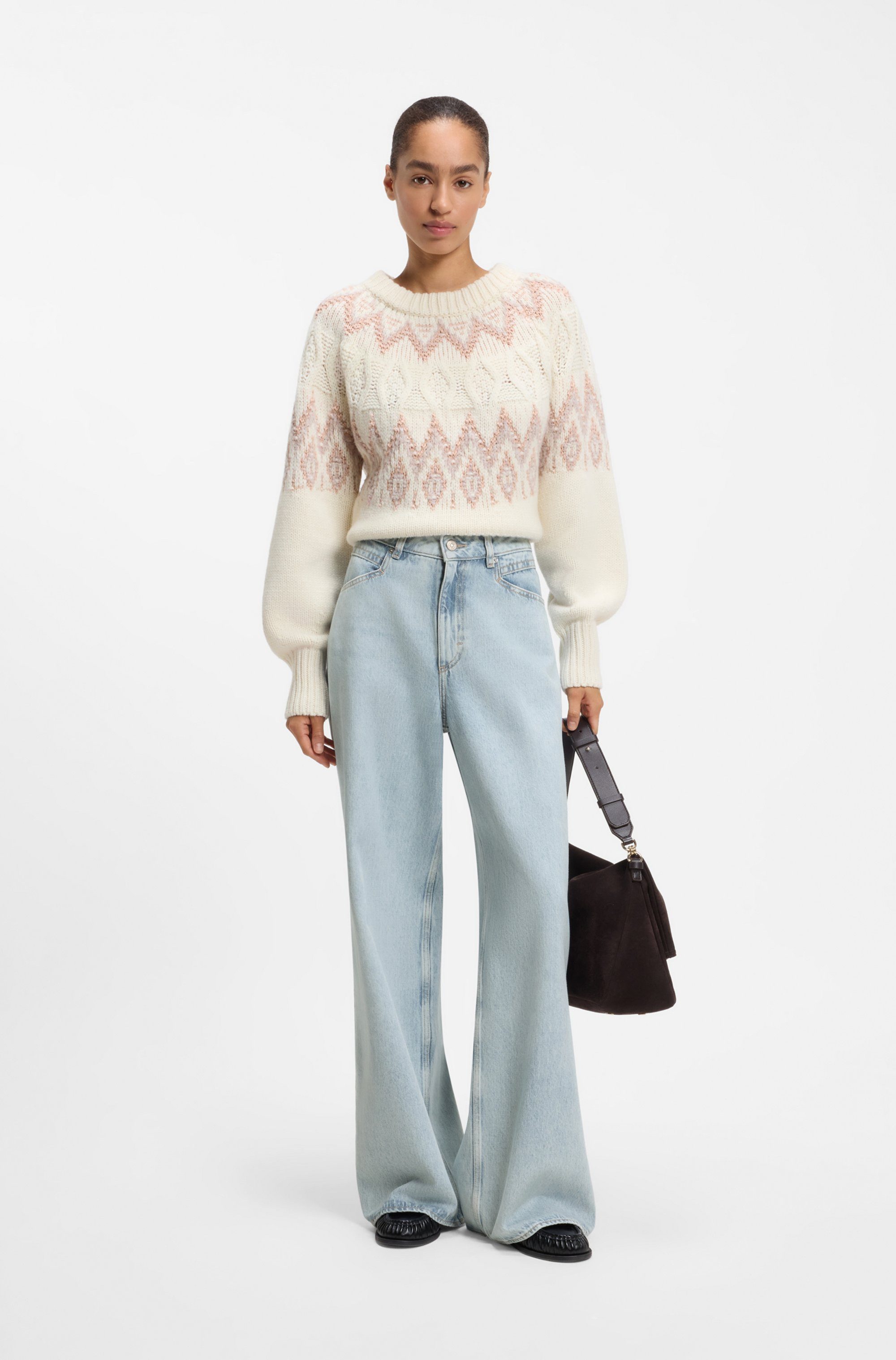 BOSS ORANGE Loose-fit-Jeans EMMA MR 1.0 Premium Damenmode Baumwollmix mit Viskose, Slouchy Fit – Bild 3 von 5