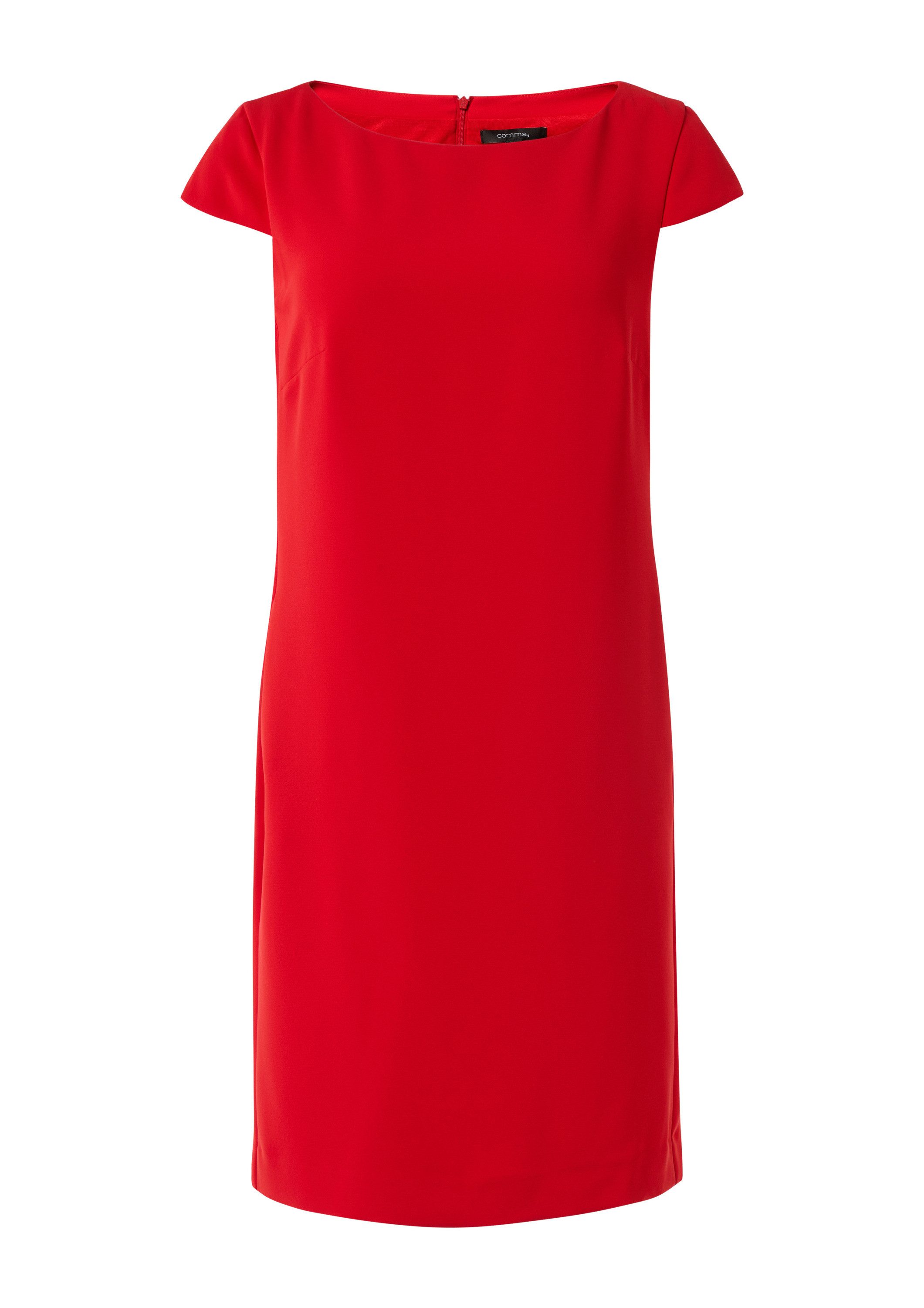 comma Midikleid Kleid Kurzes Kleid aus Crêpe günstig online kaufen